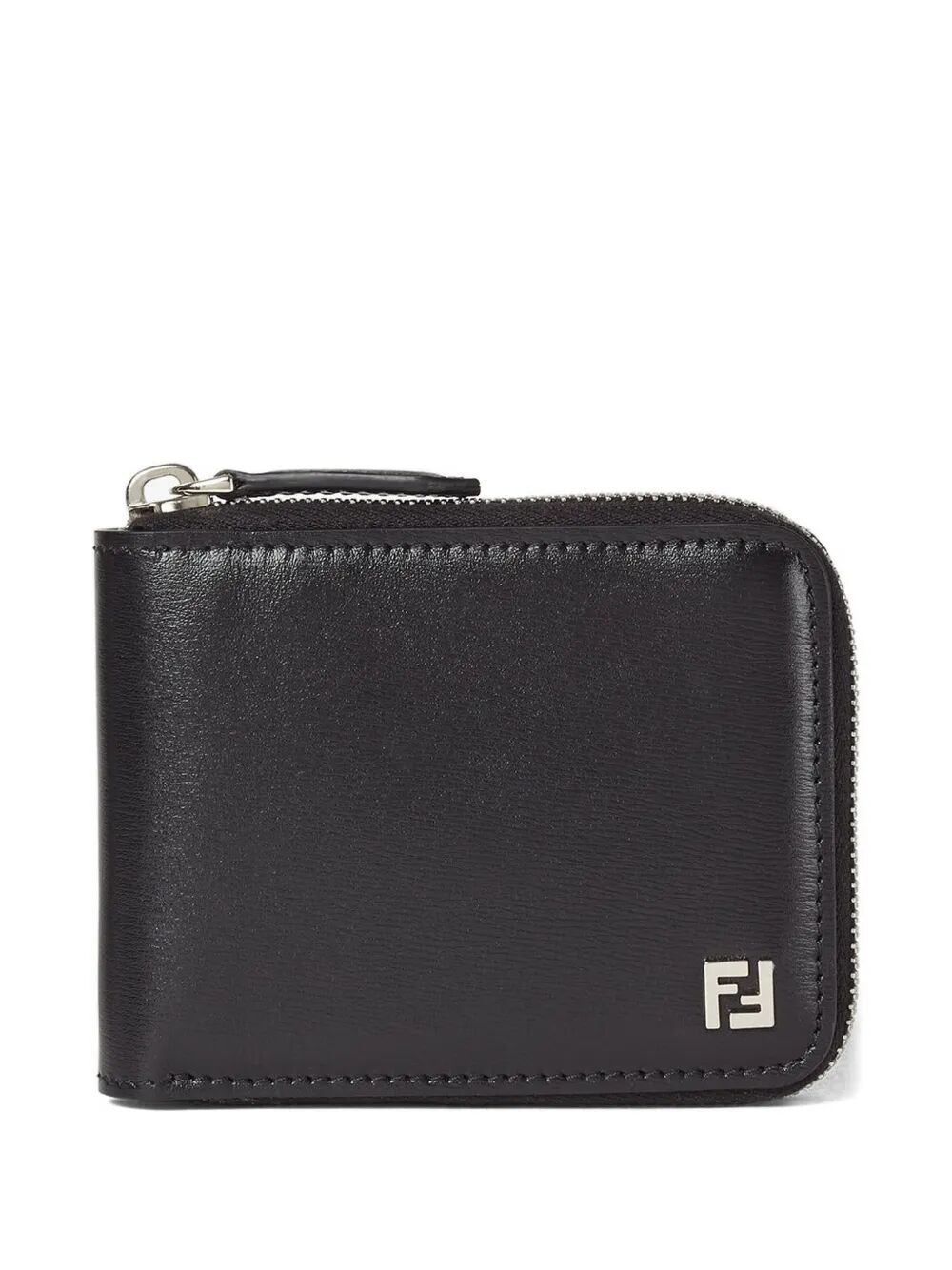 LEATHER COMPACT WALLET WITH ZIP AND FF LOGO 7M0380AVV6F0GXN (FENDI / 財布・カードケース ) | FENDI (フェンディ)