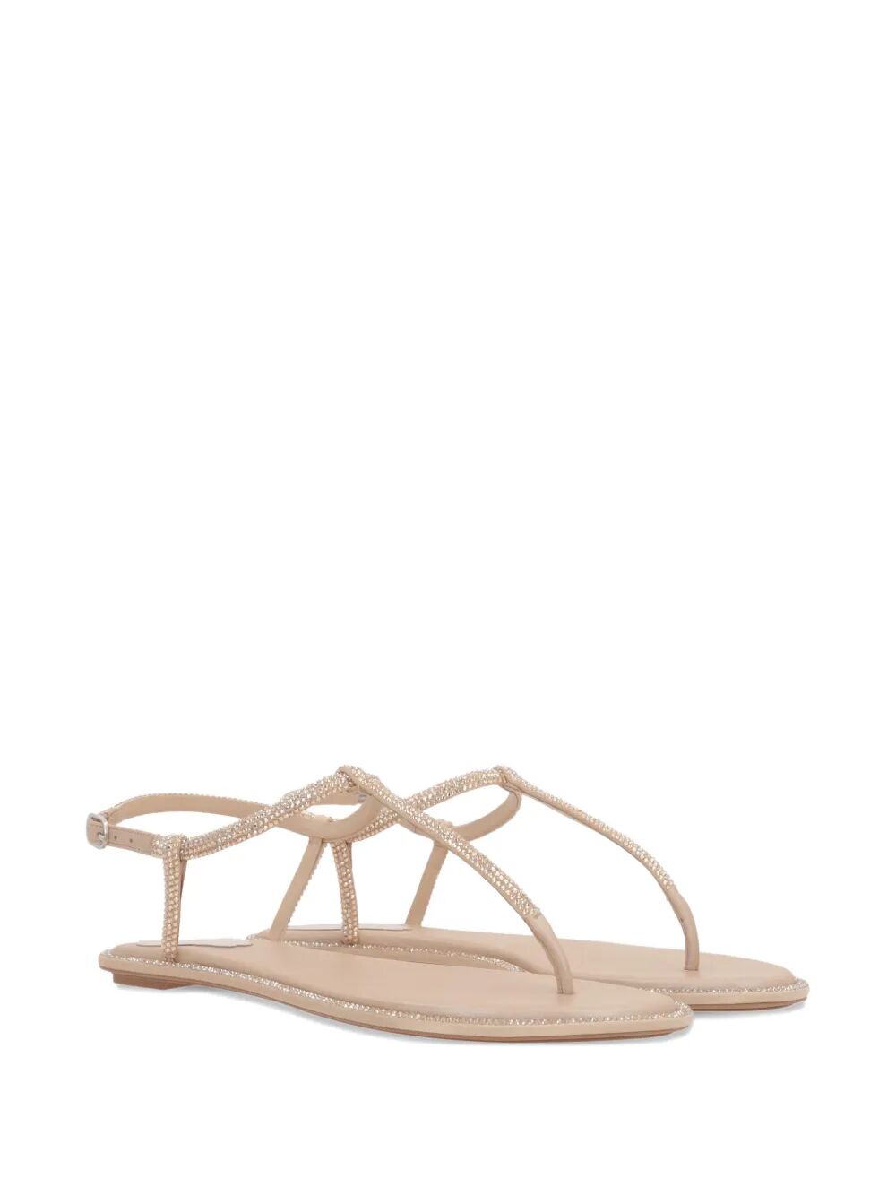 DIANA 10 CRYSTAL FLAT SANDALS C11574010R001V104BEIGEG (RENE CAOVILLA / サンダル ) | RENE CAOVILLA (レネ カオヴィラ)(1)