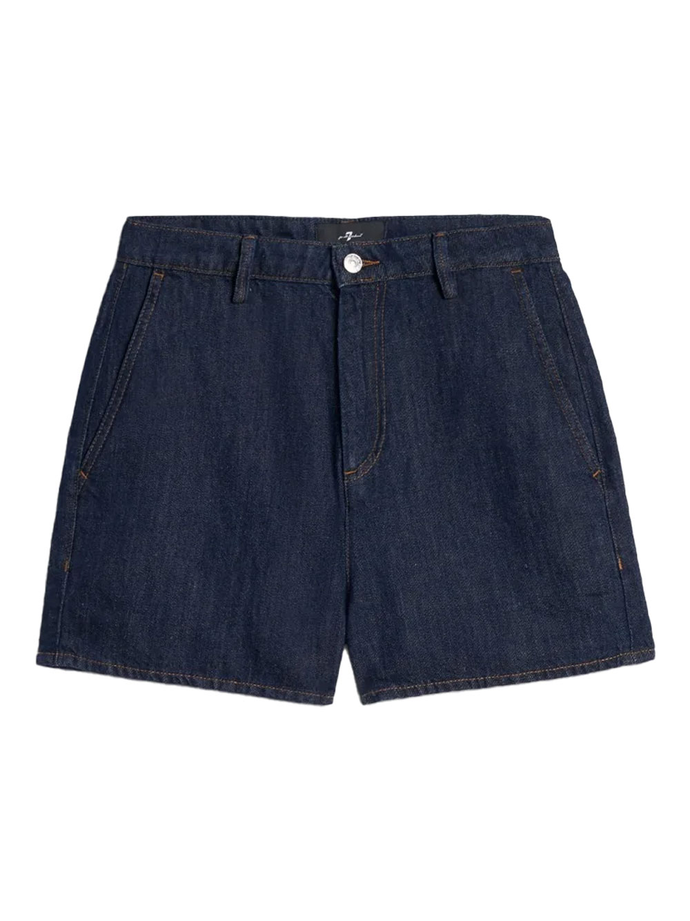 LINEN BLEND DENIM SHORTS 7U7F0U03U7BUM (7 for all mankind / ショートパンツ ) | 7 for all mankind (セブンフォーオールマンカインド)