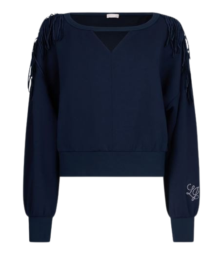 Liu Jo Sweaters Blue TA6077JS86993924 (LIU•JO / スウェット・フーディー ) | LIU•JO (リュー・ジョー)(1)