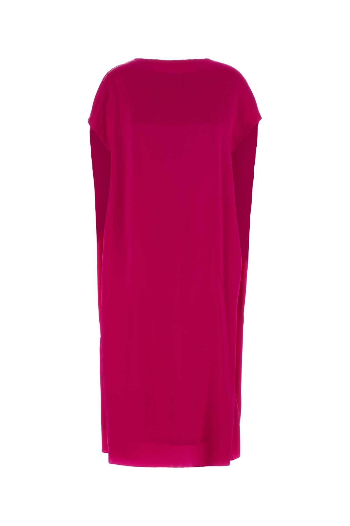 Fuchsia satin Diria dress 2610110363024304 (Dries Van Noten / ワンピース・ドレス・オールインワン ) | Dries Van Noten (ドリスヴァンノッテン)