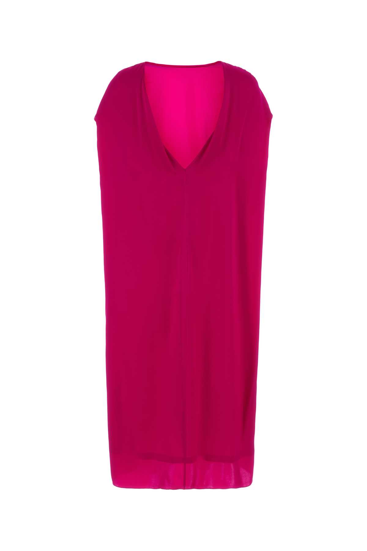Fuchsia satin Diria dress 2610110363024304 (Dries Van Noten / ワンピース・ドレス・オールインワン ) | Dries Van Noten (ドリスヴァンノッテン)(1)