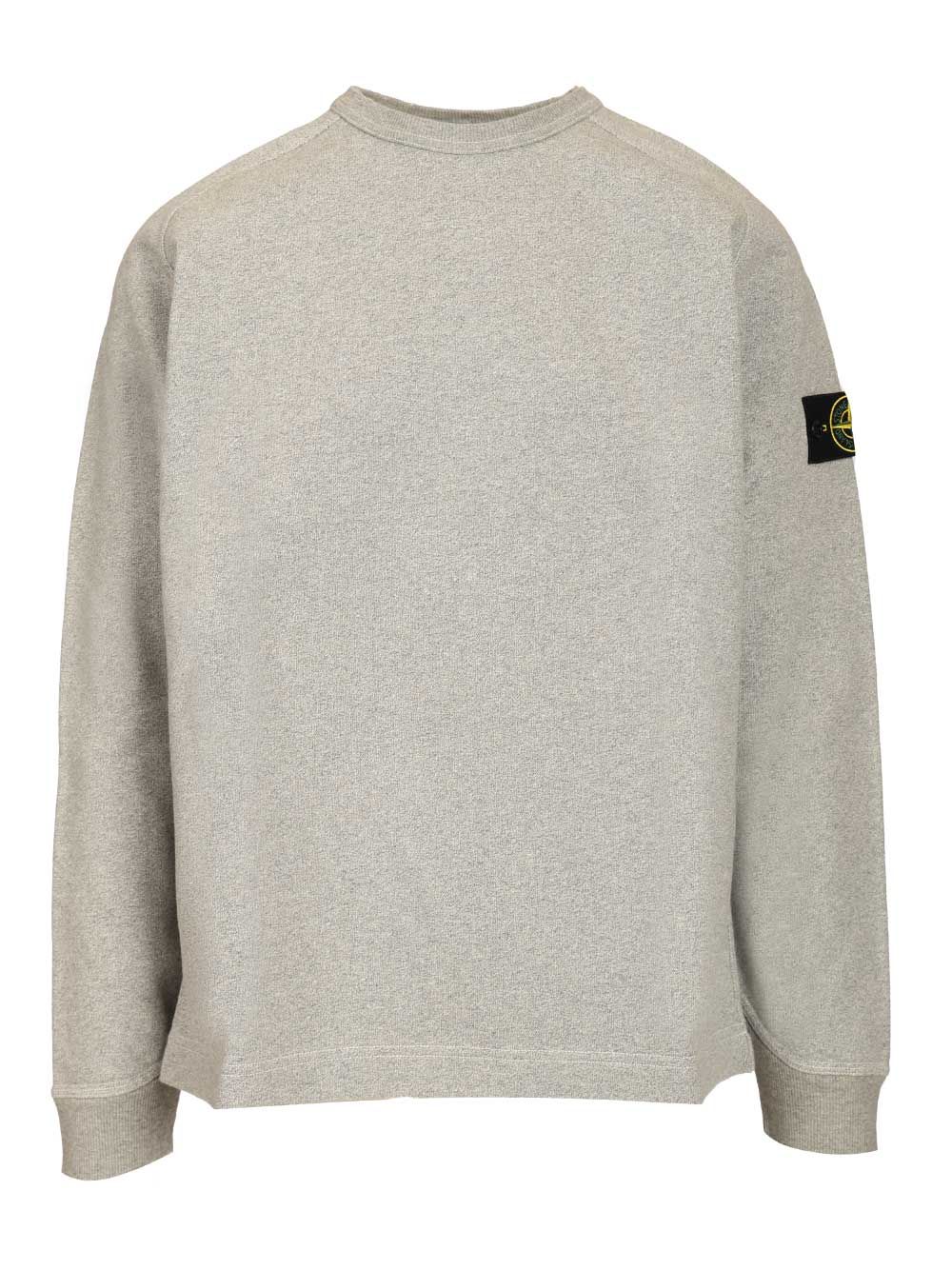 SWEATSHIRT MÉLANGE FLEECE, WASHED 6100022S0329V0M64 (STONE ISLAND / スウェット・フーディー ) | STONE ISLAND (ストーンアイランド)