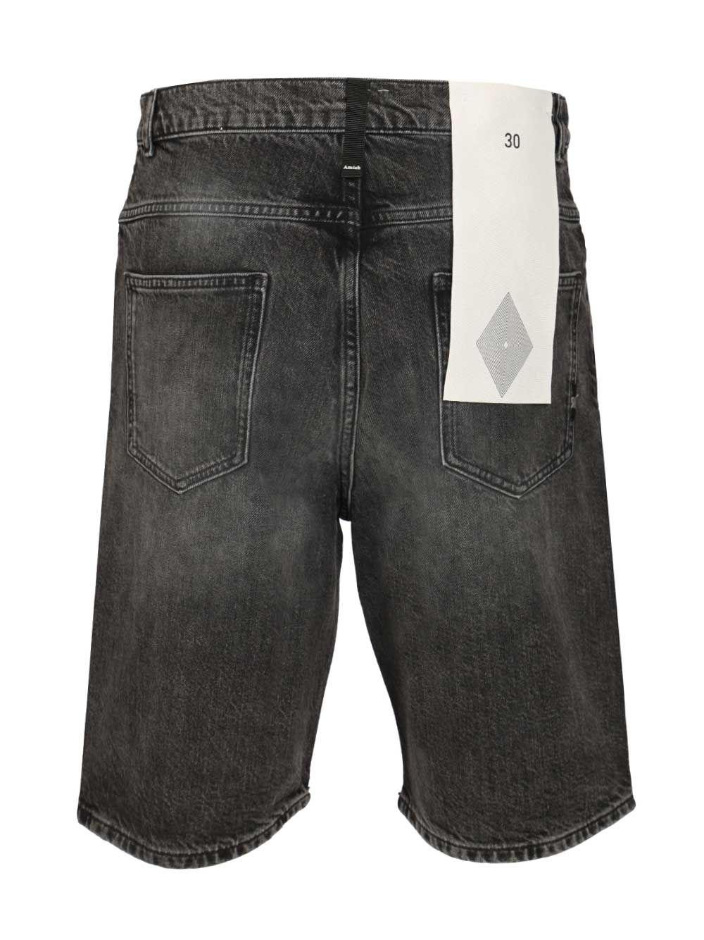 Bermuda Tommy Denim Black Black wash AMU003N0943011C0998 (Amish Supplies / ショートパンツ ) | Amish Supplies (アーミッシュ サプライ)(1)