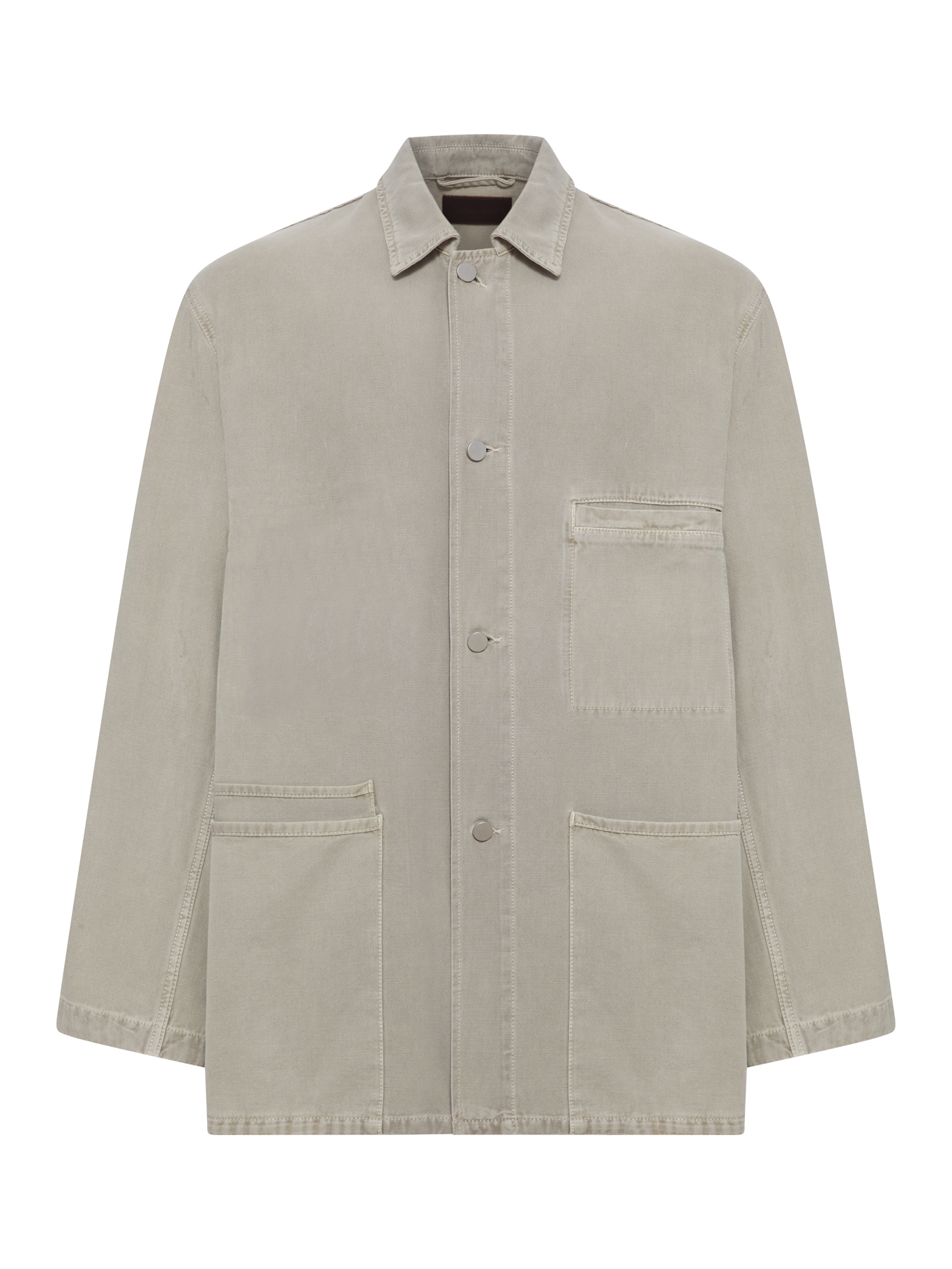 UTILITY OVERSHIRT IN SNOW BROKEN TWILL SH1266LD1052BK201 (LEMAIRE / シャツ・ブラウス ) | LEMAIRE (ルメール)