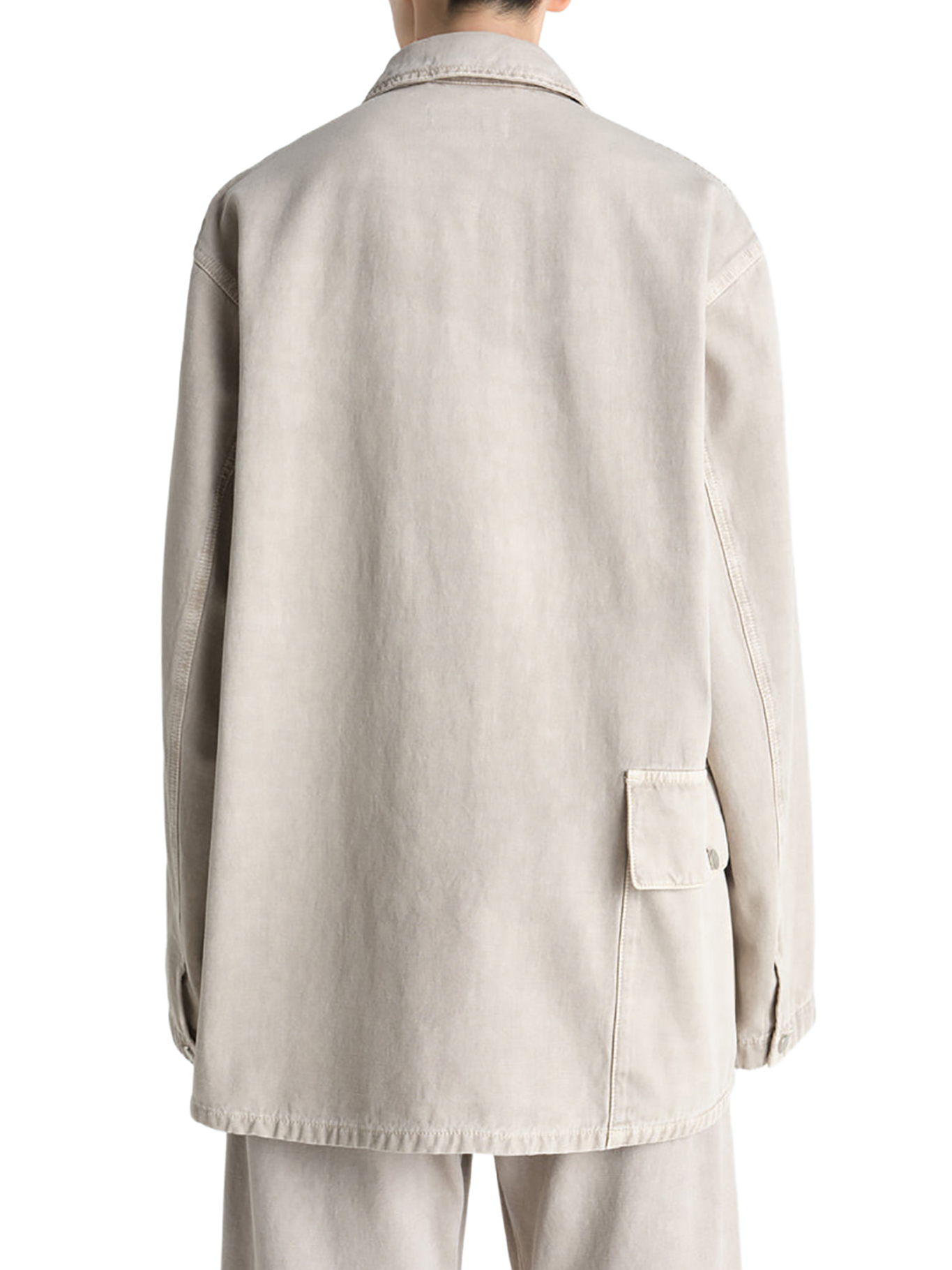 UTILITY OVERSHIRT IN SNOW BROKEN TWILL SH1266LD1052BK201 (LEMAIRE / シャツ・ブラウス ) | LEMAIRE (ルメール)(4)