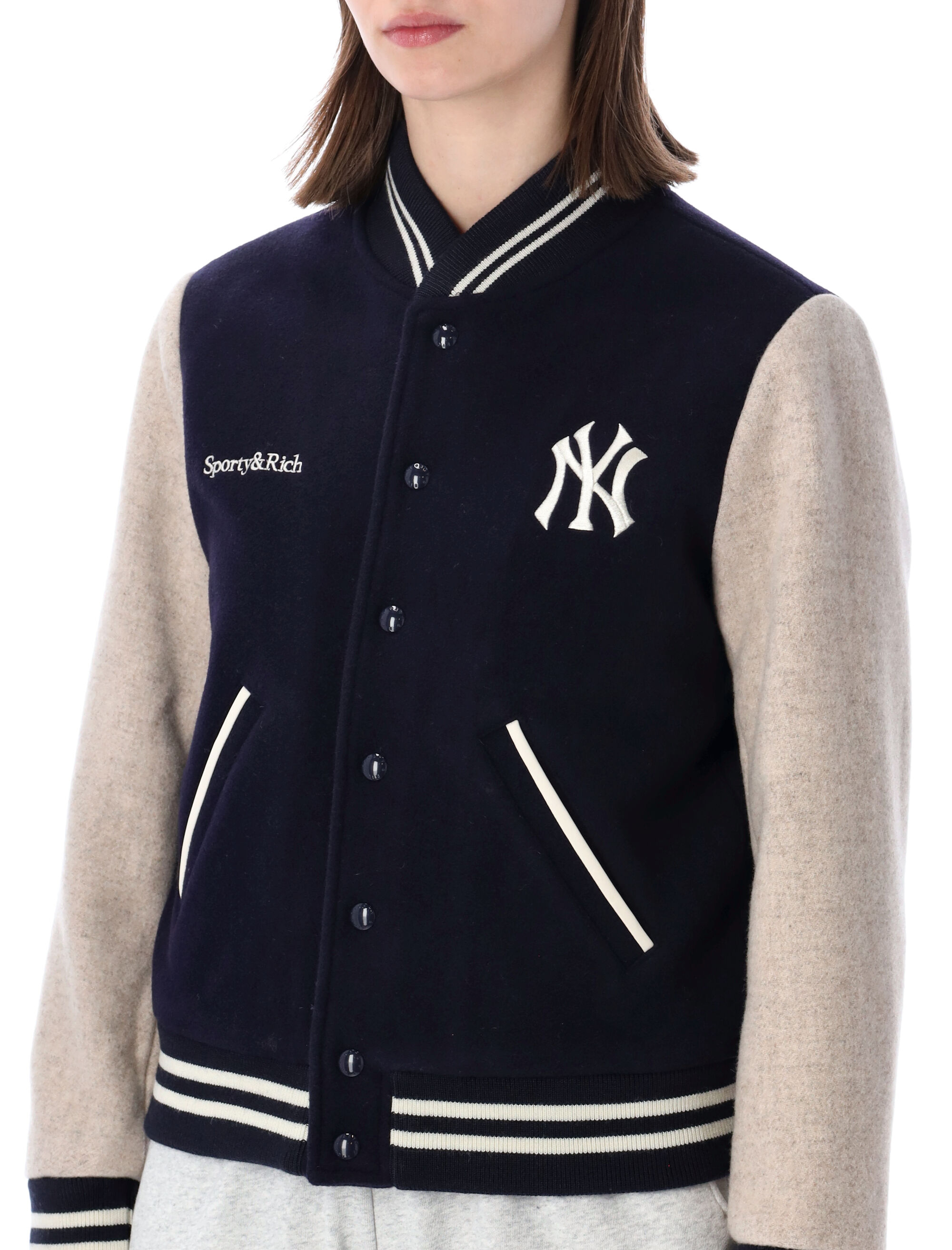 SPORTY & RICH Coats Blue OW007610675BL1243978 (Sporty & Rich / カジュアルジャケット ) | Sporty & Rich (スポーティアンドリッチ)(2)