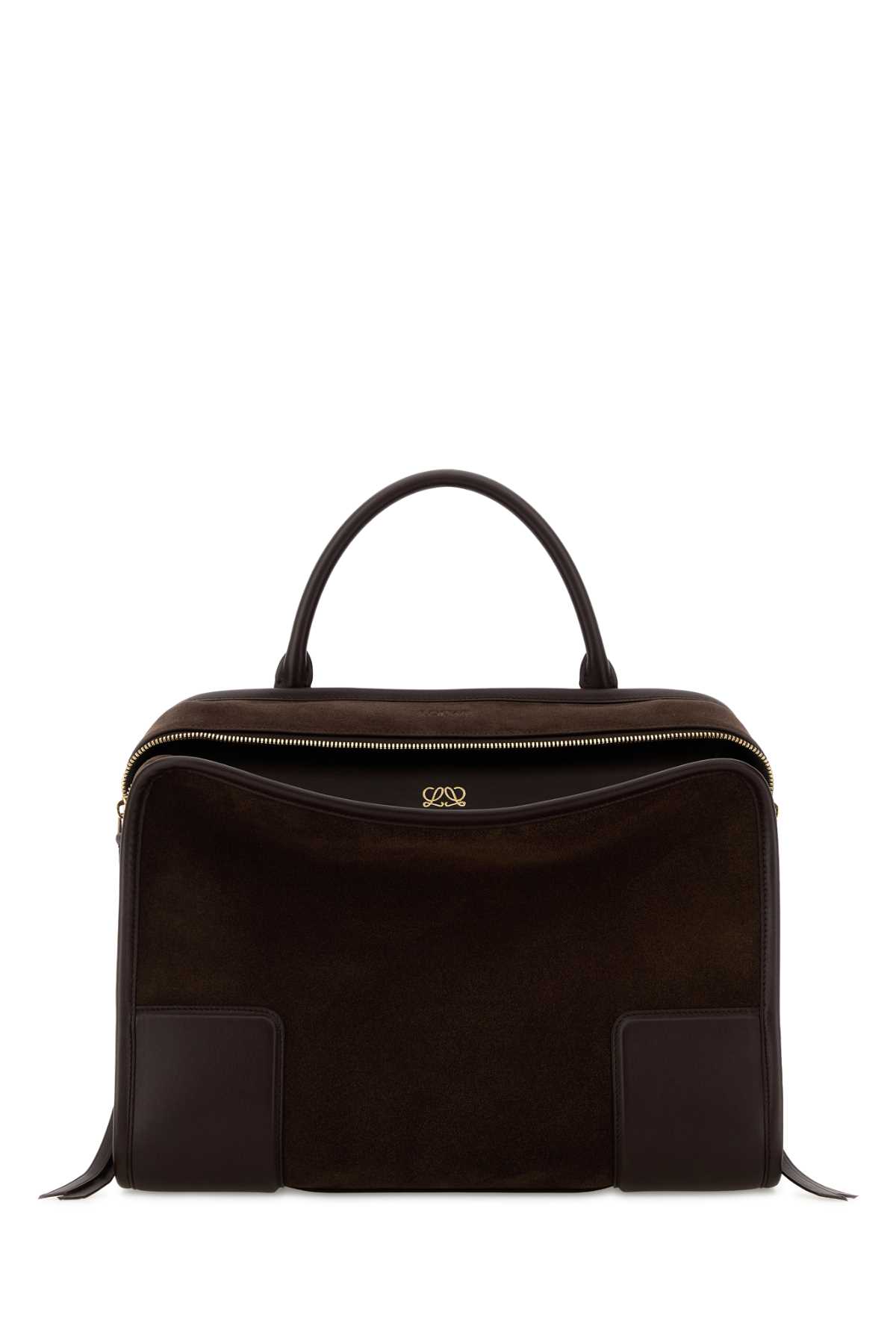 Dark browns suede Amazona 180 shopping bag A039ASRX03DARKCHESTNUT (LOEWE / ハンドバッグ・ショルダーバッグ ) | LOEWE (ロエベ)