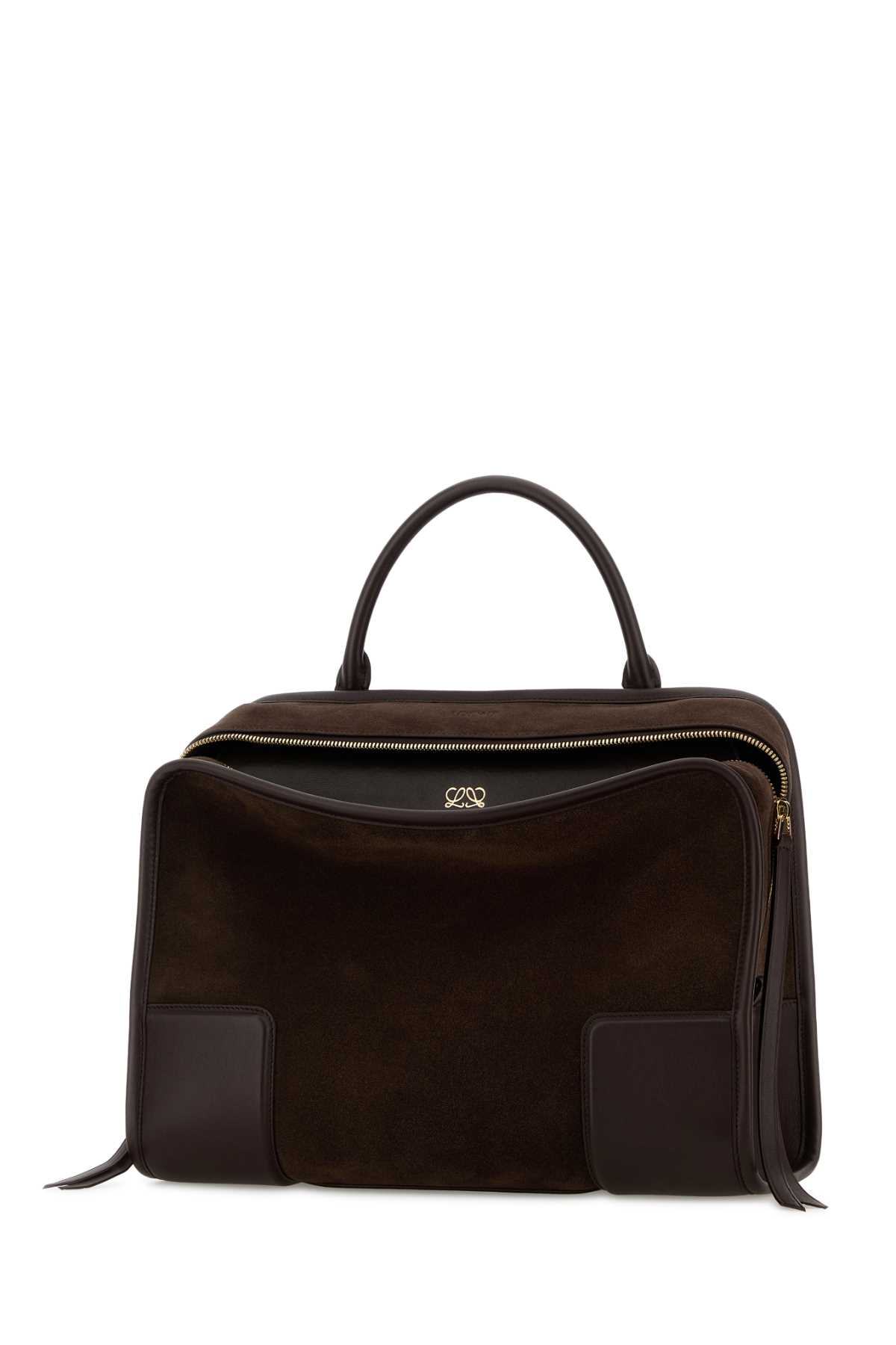 Dark browns suede Amazona 180 shopping bag A039ASRX03DARKCHESTNUT (LOEWE / ハンドバッグ・ショルダーバッグ ) | LOEWE (ロエベ)(1)