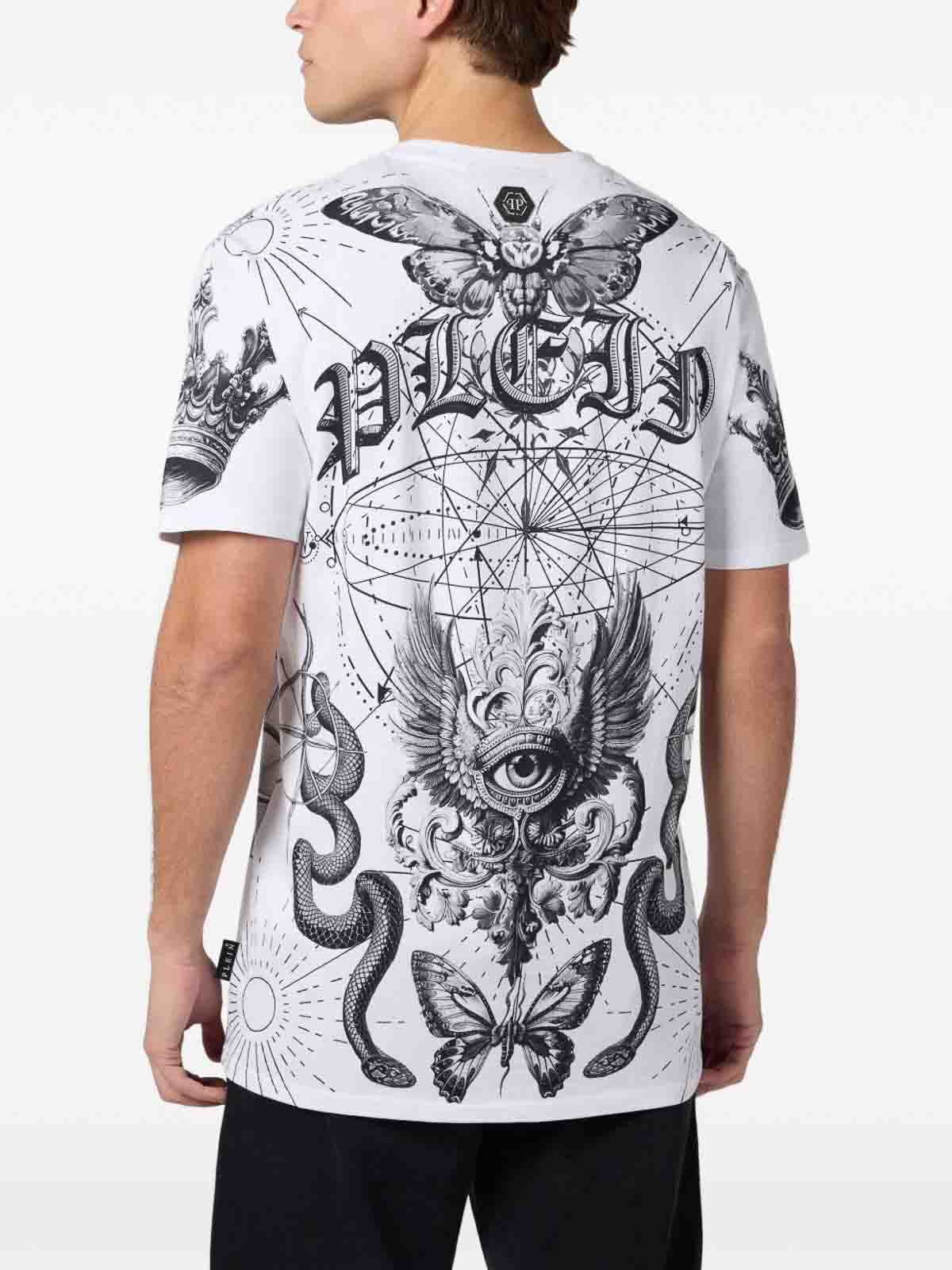T-Shirt With Print SAFCMTK8850PJY002N01 (PHILIPP PLEIN / Tシャツ・カットソー ) | PHILIPP PLEIN (フィリップ プレイン)(1)