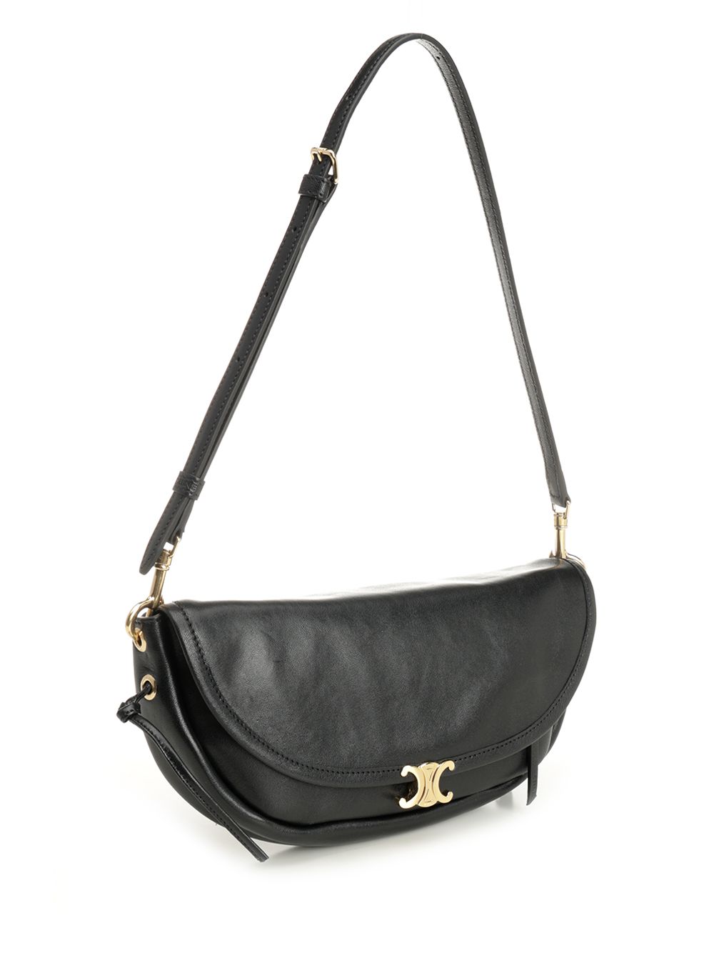 SMALL HALFMOON SOFT TRIOMPHE SUPPLE SHINY LAMBSKIN L1037377838NO (CELINE / ハンドバッグ・ショルダーバッグ ) | CELINE (セリーヌ)(1)