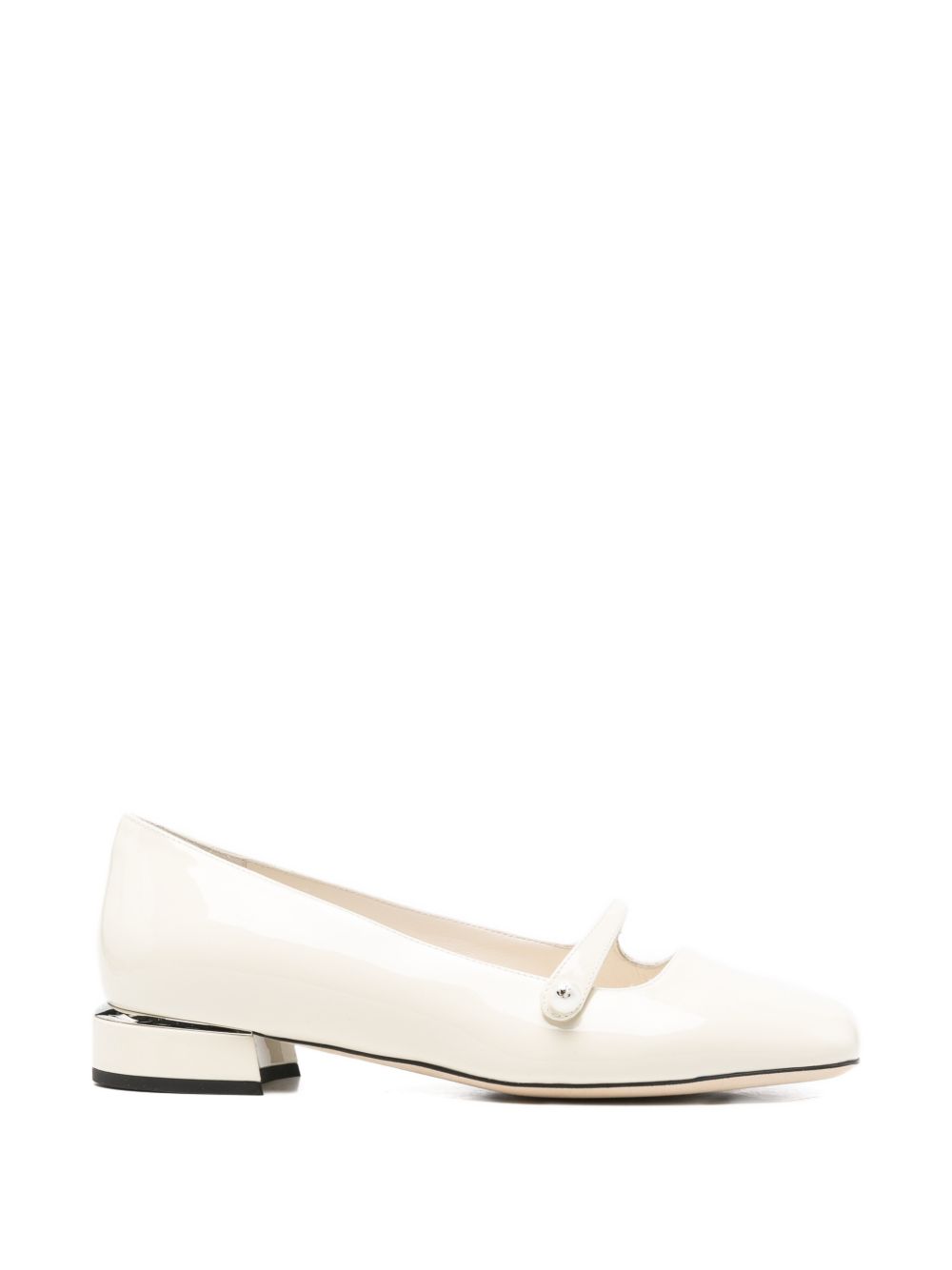 Jimmy Choo Flat shoes White ELISABALLERINAPATLATTE (JIMMY CHOO / フラットシューズ ) | JIMMY CHOO (ジミー チュウ)