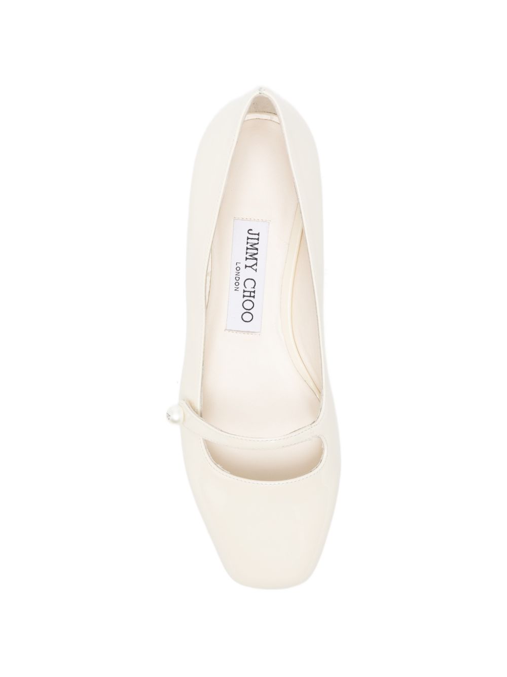 Jimmy Choo Flat shoes White ELISABALLERINAPATLATTE (JIMMY CHOO / フラットシューズ ) | JIMMY CHOO (ジミー チュウ)(1)