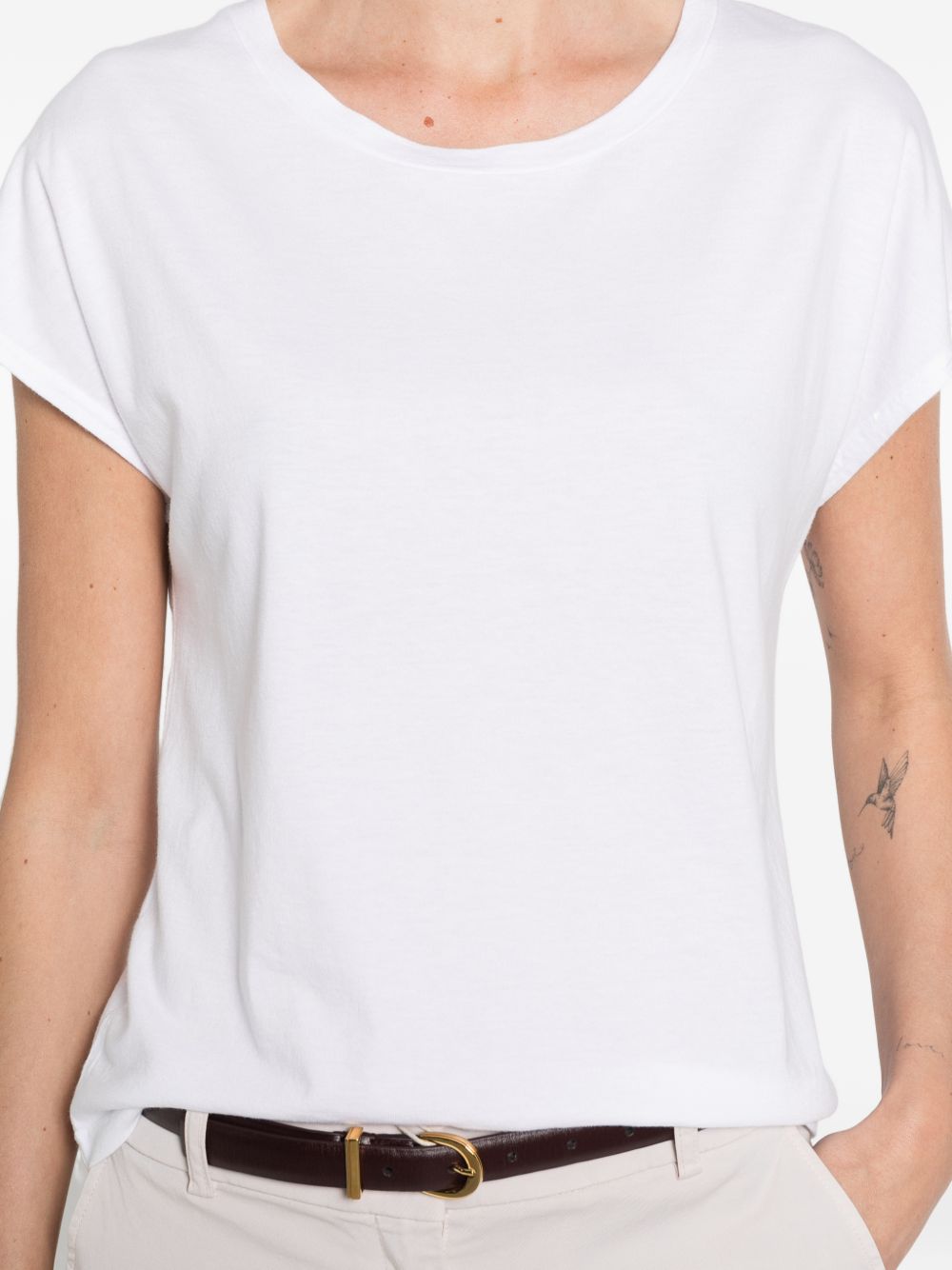 Base T-shirts and Polos WHITE D16831779201 (BASE MILANO / Tシャツ・カットソー ) | BASE MILANO (バーゼ ミラノ)(1)
