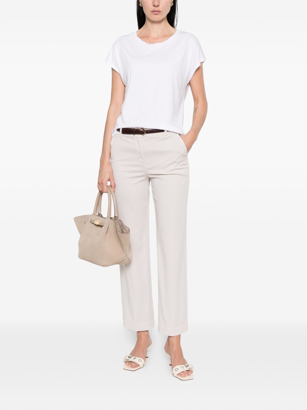 Base T-shirts and Polos WHITE D16831779201 (BASE MILANO / Tシャツ・カットソー ) | BASE MILANO (バーゼ ミラノ)(4)