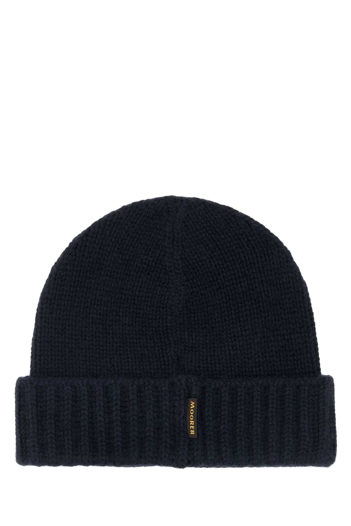 Navy blue cashmere beanie hat BERETCWSBELUGA (MooRER / 帽子 ) | MooRER (ムーレー)(1)