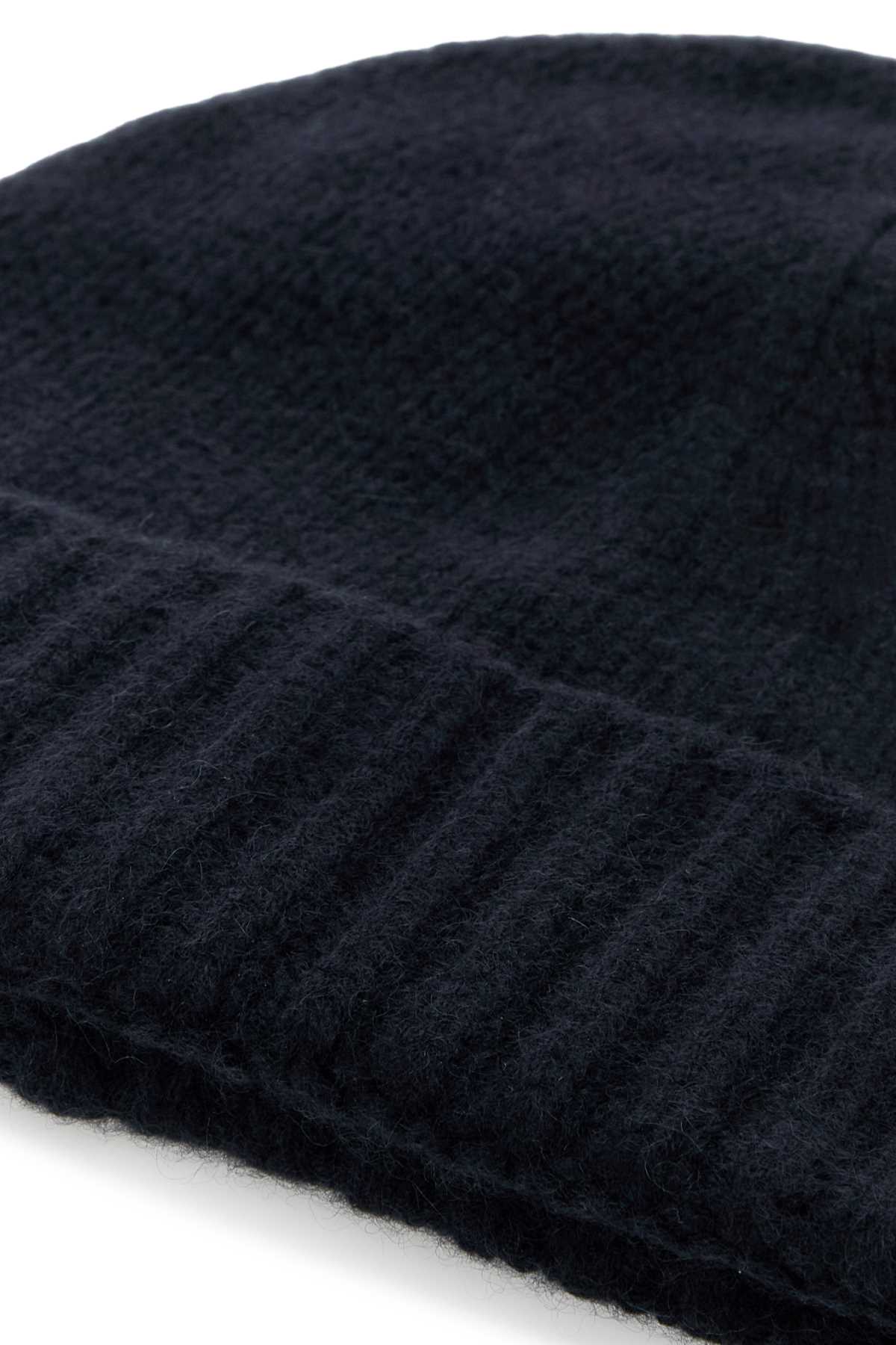 Navy blue cashmere beanie hat BERETCWSBELUGA (MooRER / 帽子 ) | MooRER (ムーレー)(2)