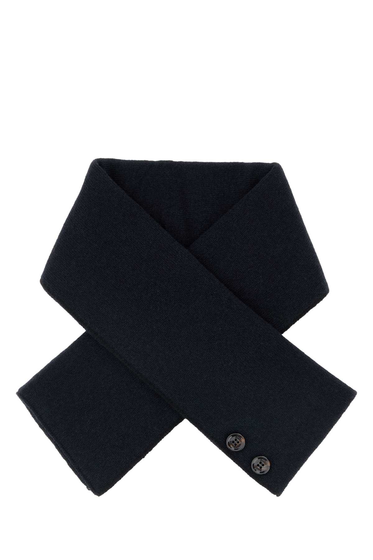 Navy blue cashmere scarf SCIARPETTACWSBELUGAEMBASSY (MooRER / スカーフ・マフラー ) | MooRER (ムーレー)