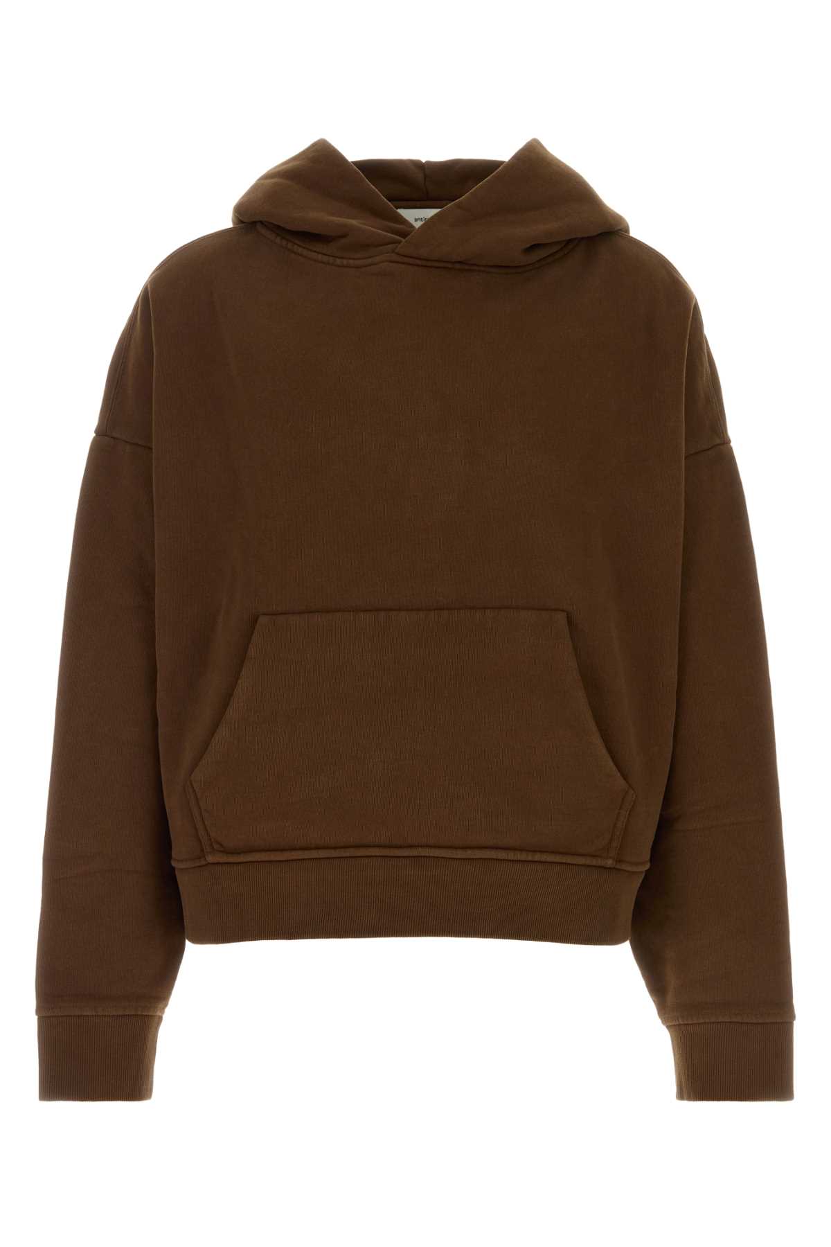 Chocolate cotton oversize sweatshirt ESSS26HO040126235 (entire studios / スウェット・フーディー ) | entire studios (エンタイア スタジオ)
