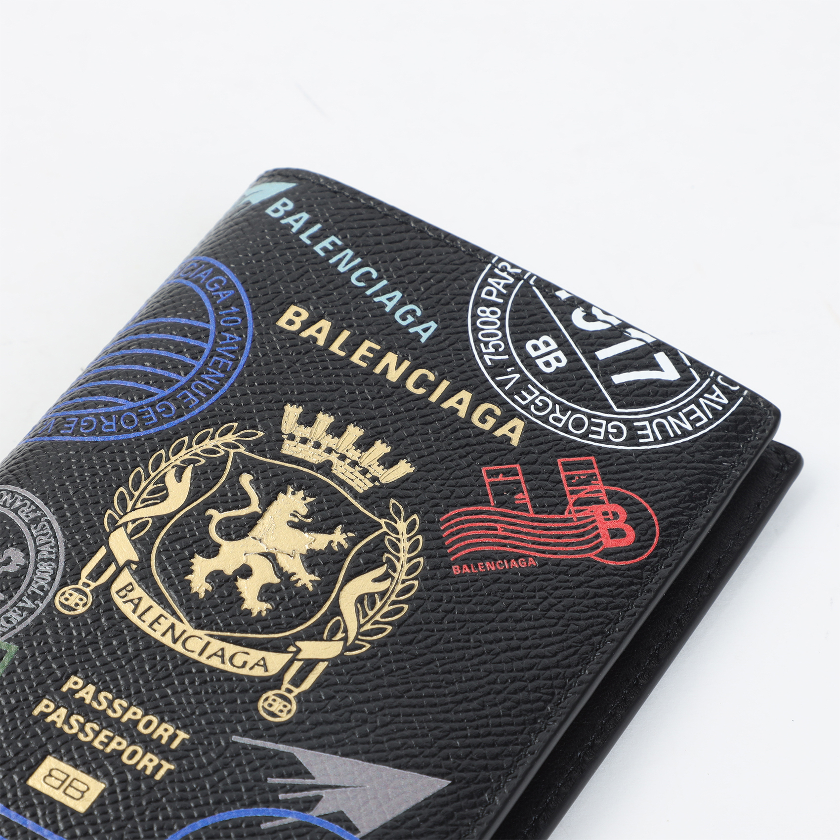 MEN`S PASSPORT CASE IN BLACK/MULTICOLOR 7877422ACGU1084 (Balenciaga / クラッチバッグ・ポーチ ) | Balenciaga (バレンシアガ)(4)