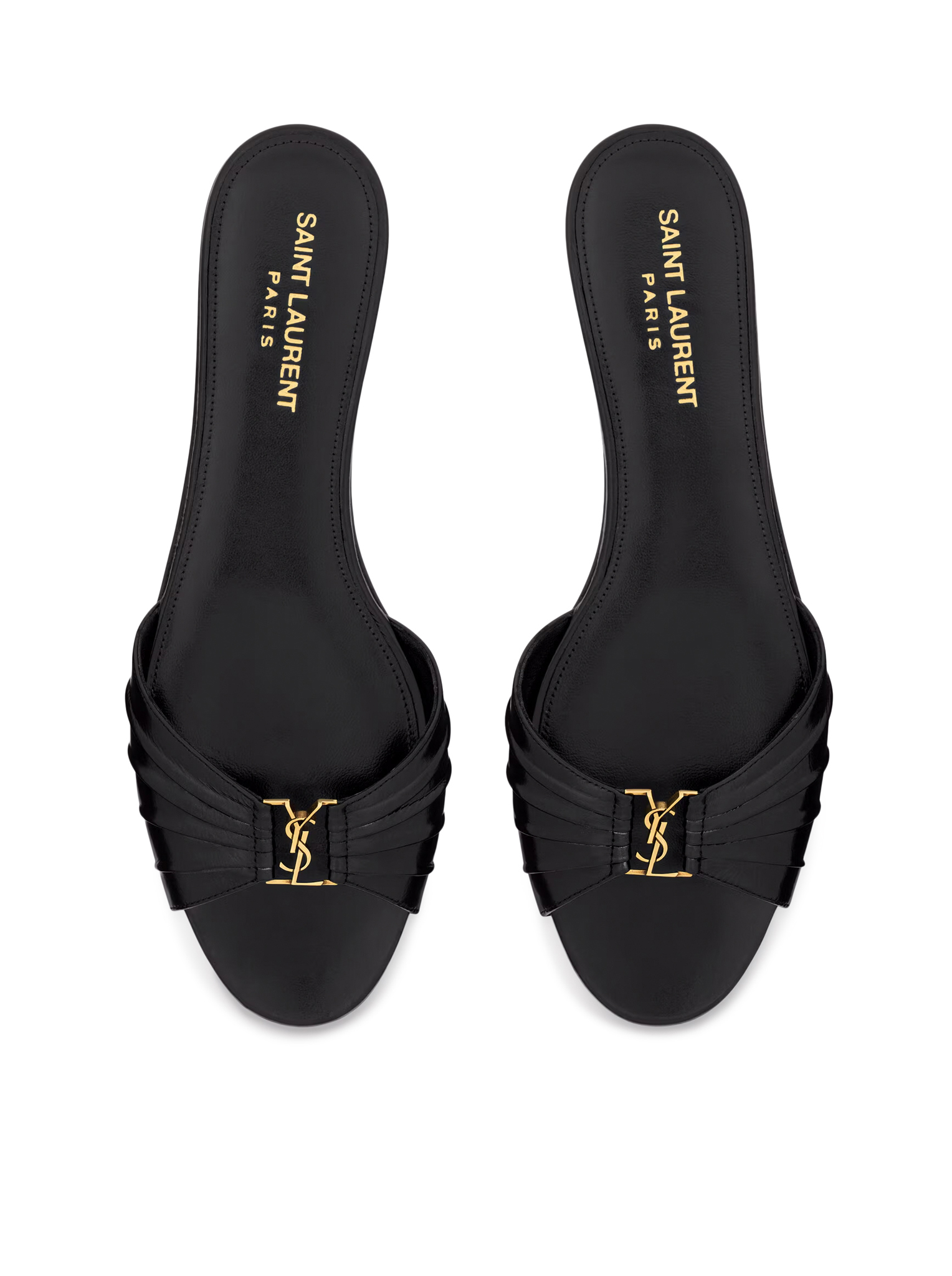 BABYLONE SLIDES IN SMOOTH LEATHER 869658AAEHF1000 (Saint Laurent / サンダル ) | Saint Laurent (サンローラン)(2)