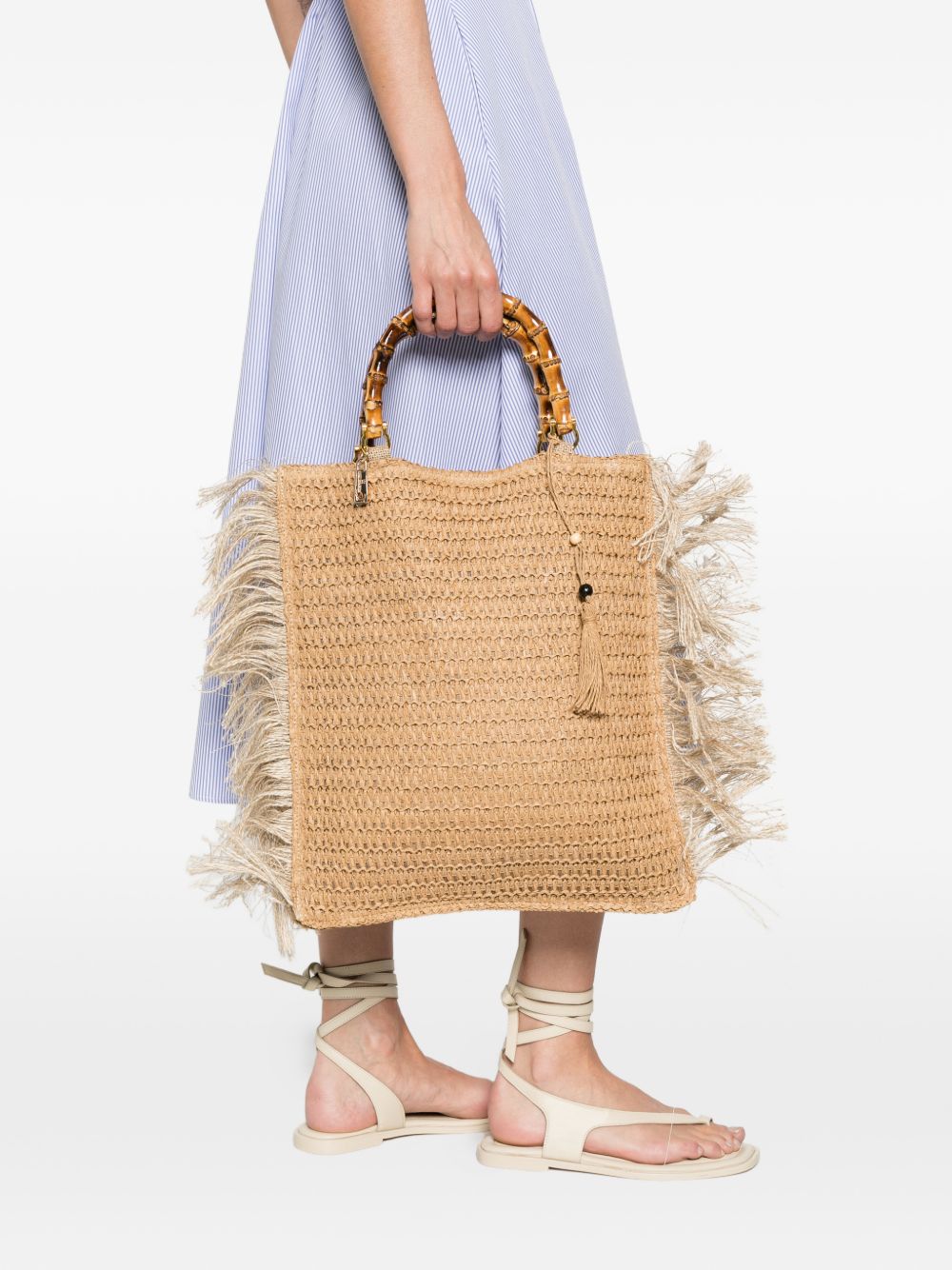 LA MILANESA Bags.. Beige ZAHRA (La MILANESA / ハンドバッグ・ショルダーバッグ ) | La MILANESA (ラミラネサ)(2)