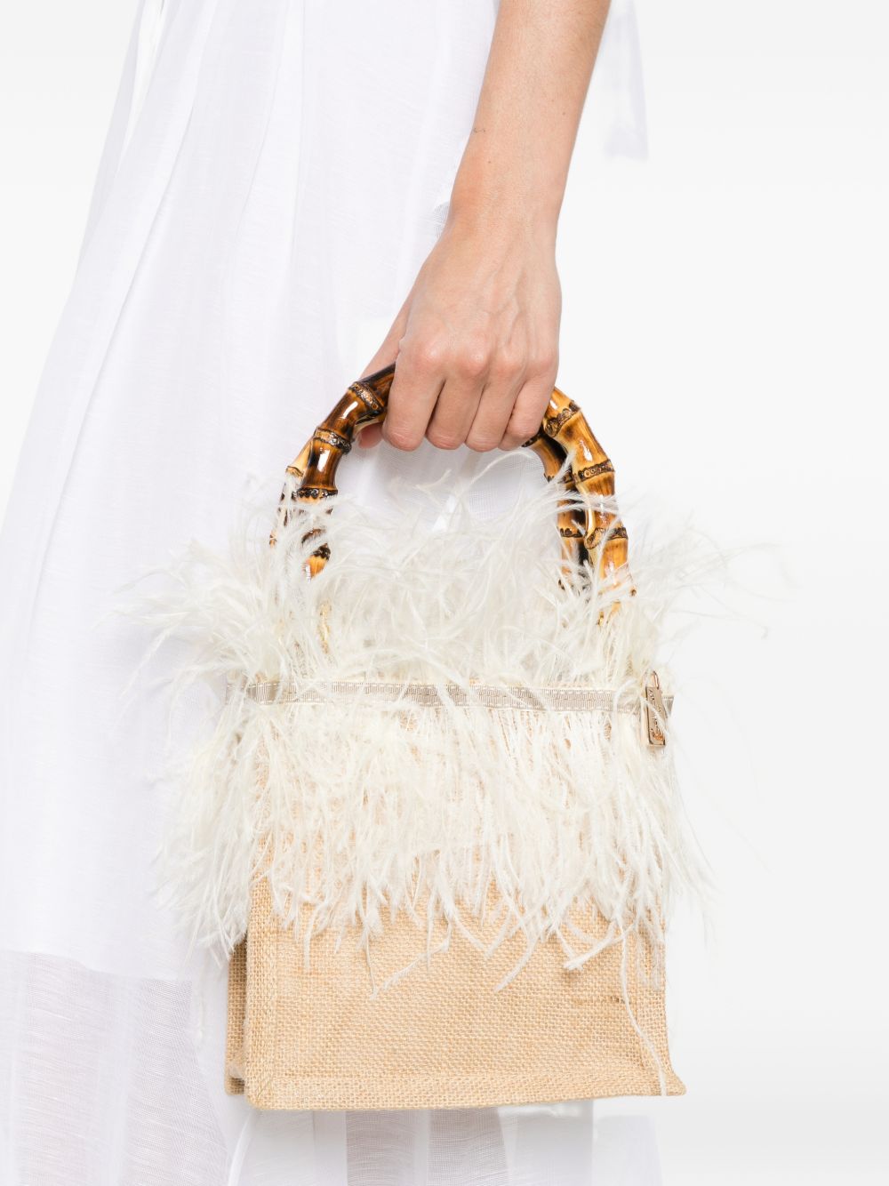 LA MILANESA Bags.. Cream VIOLSPPANNA (La MILANESA / ハンドバッグ・ショルダーバッグ ) | La MILANESA (ラミラネサ)(4)