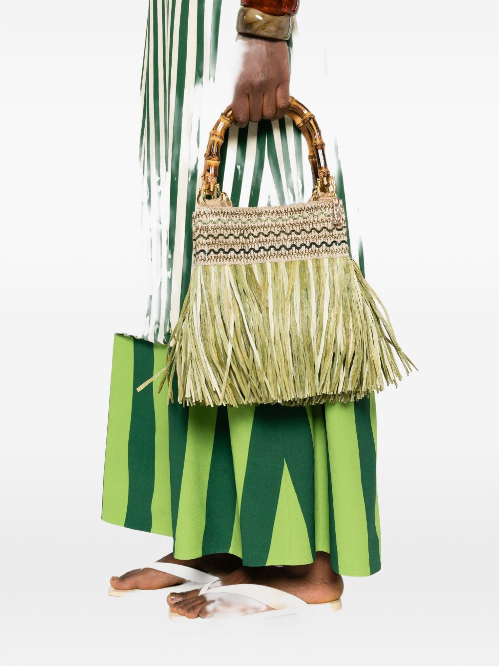 LA MILANESA Bags.. Green CALLASVVERDE (La MILANESA / ハンドバッグ・ショルダーバッグ ) | La MILANESA (ラミラネサ)(4)