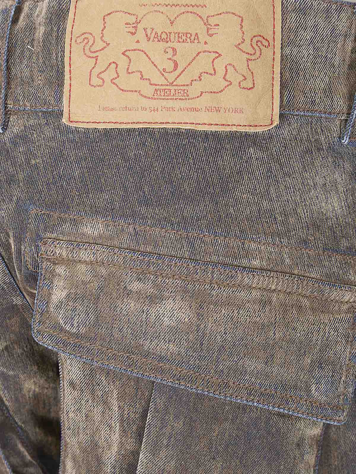 Women Flocked Denim Workwear Pants Woven VAQ11P0121 (VAQUERA / ジーンズ ) | VAQUERA (ヴァケラ)(2)