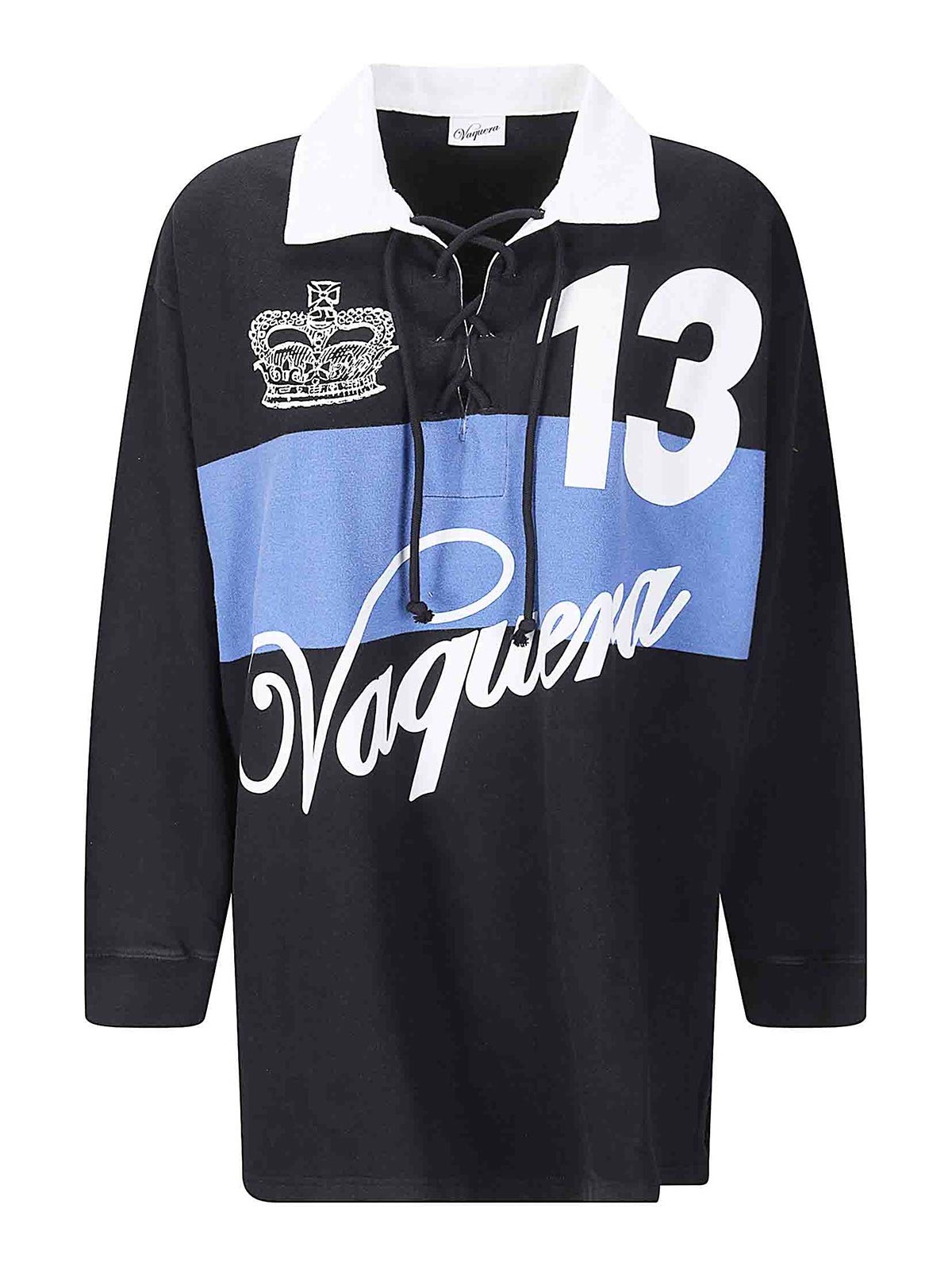 Women Rugby Shirt Knit VAQ11T0031 (VAQUERA / シャツ・ブラウス ) | VAQUERA (ヴァケラ)