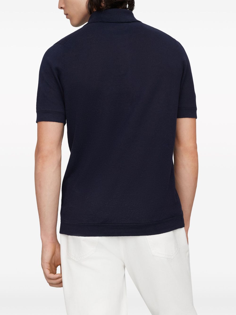 Brunello Cucinelli T-shirts and Polos Blue M2L00315C2425 (Brunello Cucinelli / ポロシャツ ) | Brunello Cucinelli (ブルネロ・クチネリ)(2)