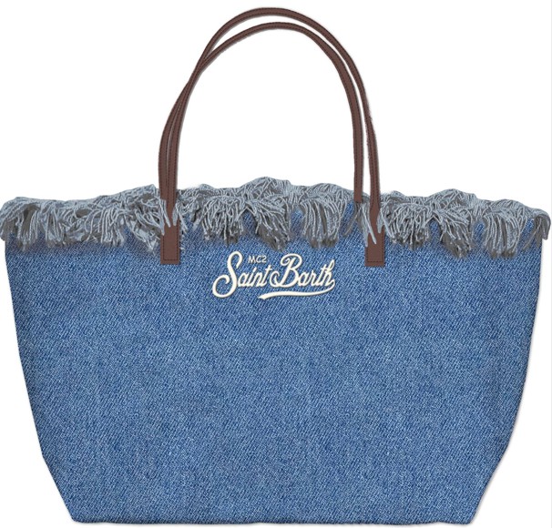 Saint Barth Bags.. CITYBAGFRINGE00436LDENIMEMB (MC2 SAINT BARTH / トートバッグ ) | MC2 SAINT BARTH (エムシーツーセイントバース)(1)
