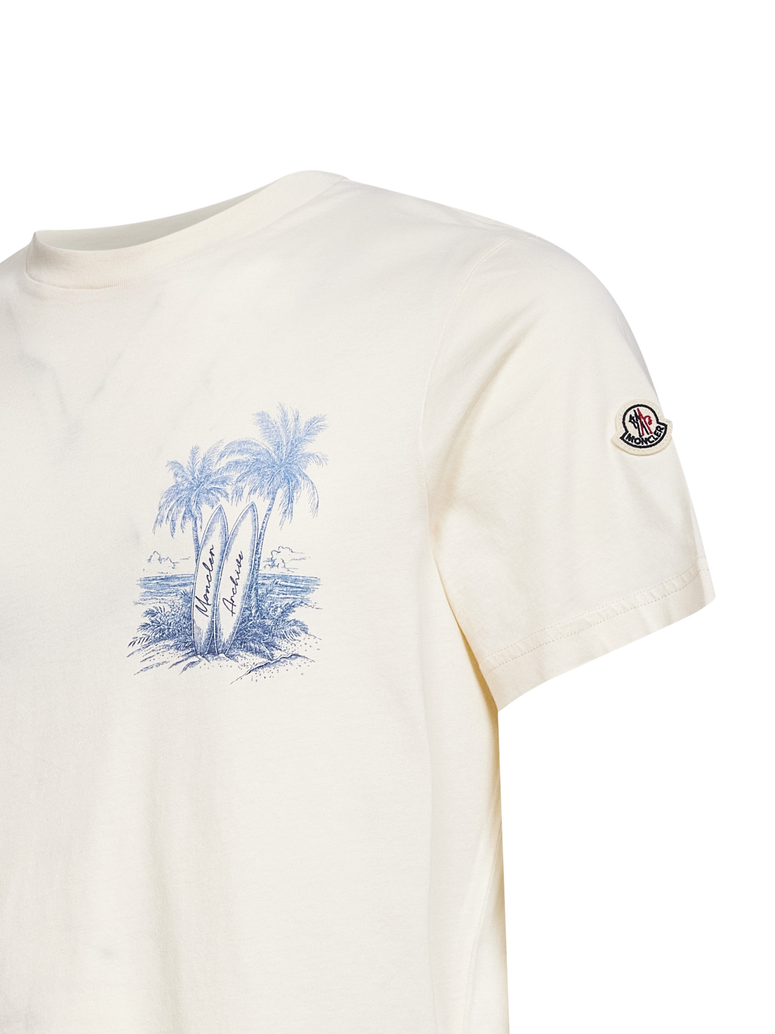 Moncler T-shirts and Polos White L10918C0007289B8Q060 (Moncler / Tシャツ・カットソー ) | Moncler (モンクレール)(2)