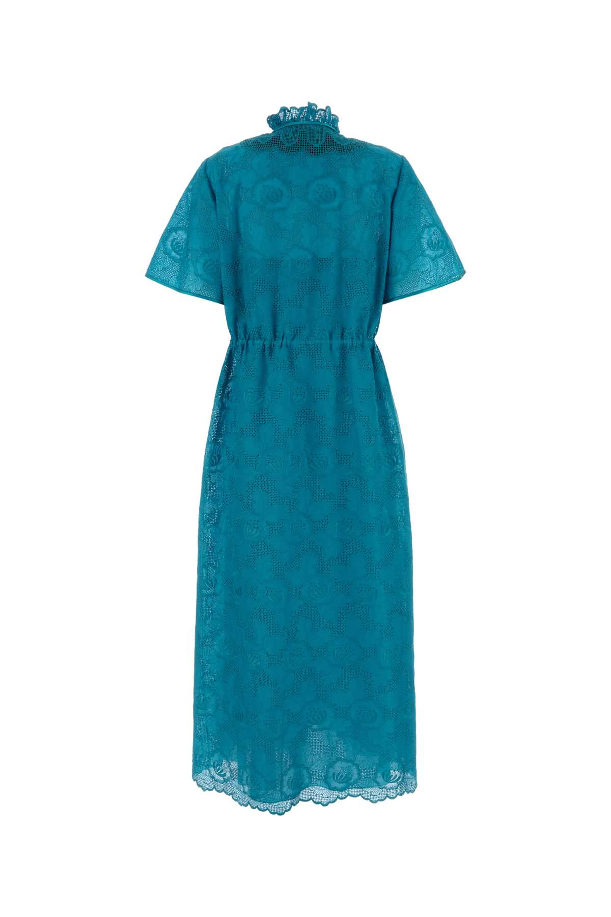 Turquoise lace dress 8B3VAJK5A4GL04 (Valentino Garavani / ワンピース・ドレス・オールインワン ) | Valentino Garavani (ヴァレンティノ)(1)
