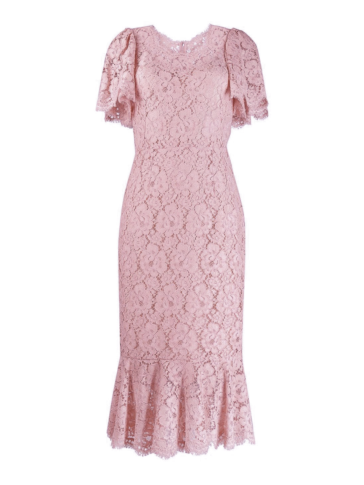 Lace knee length dress F6YM8THLMEAF0441 (Dolce & Gabbana / ワンピース・ドレス・オールインワン ) | Dolce & Gabbana (ドルチェガッバーナ)