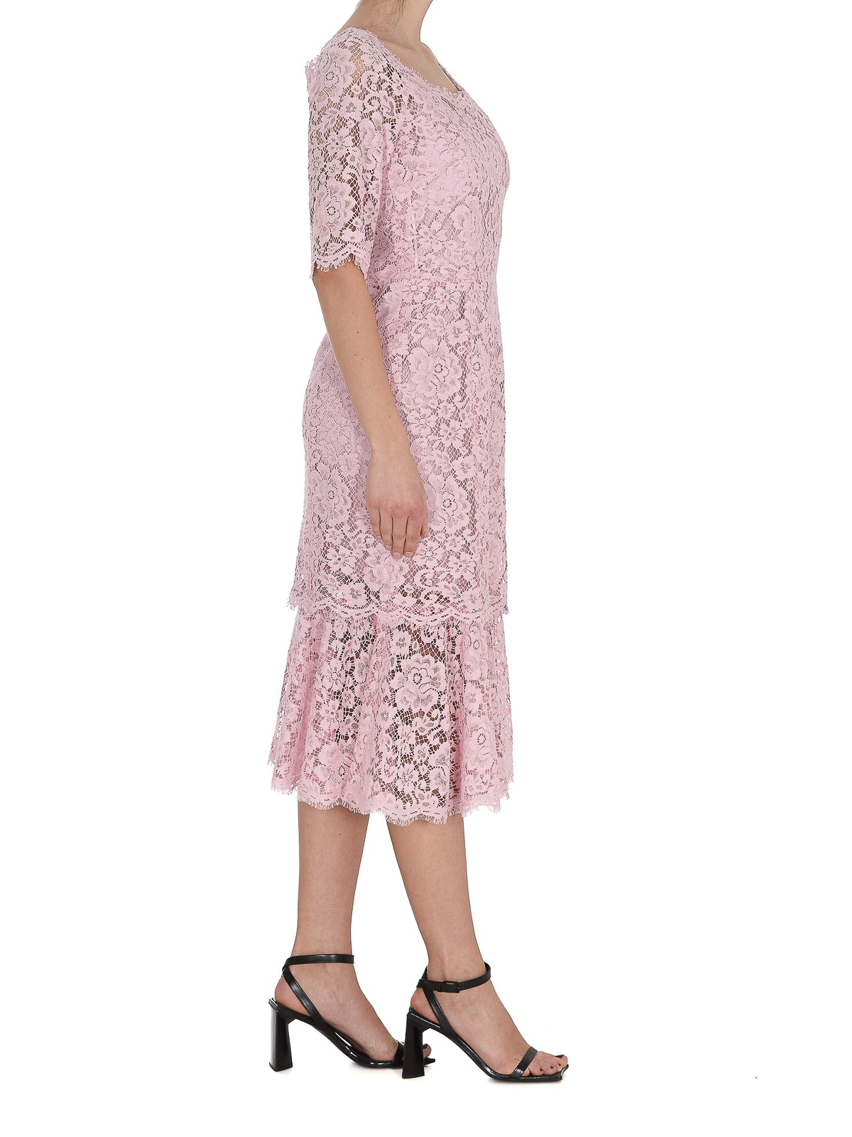 Lace knee length dress F6YM8THLMEAF0441 (Dolce & Gabbana / ワンピース・ドレス・オールインワン ) | Dolce & Gabbana (ドルチェガッバーナ)(1)