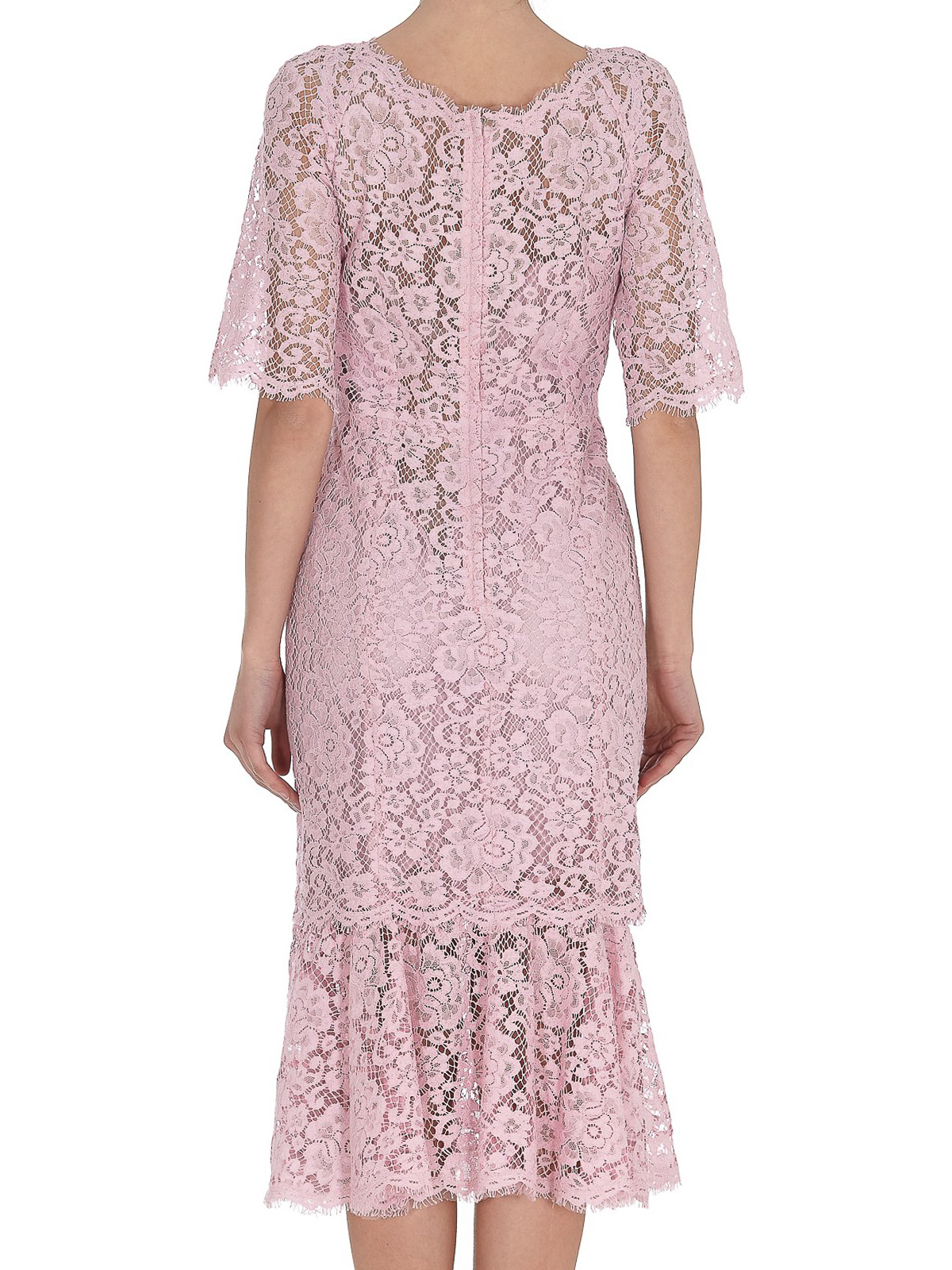 Lace knee length dress F6YM8THLMEAF0441 (Dolce & Gabbana / ワンピース・ドレス・オールインワン ) | Dolce & Gabbana (ドルチェガッバーナ)(3)