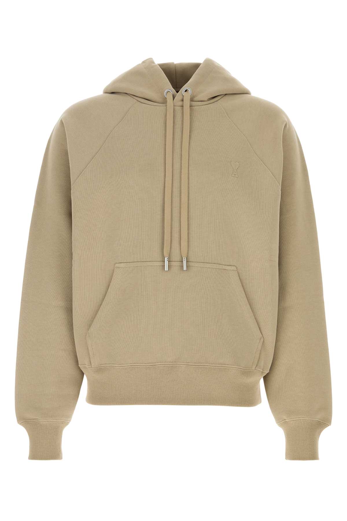 Beige cotton sweatshirt USW758747A036 (AMI Paris / スウェット・フーディー ) | AMI Paris (アミパリス)