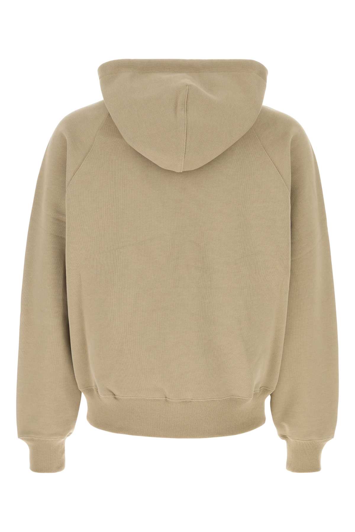 Beige cotton sweatshirt USW758747A036 (AMI Paris / スウェット・フーディー ) | AMI Paris (アミパリス)(1)