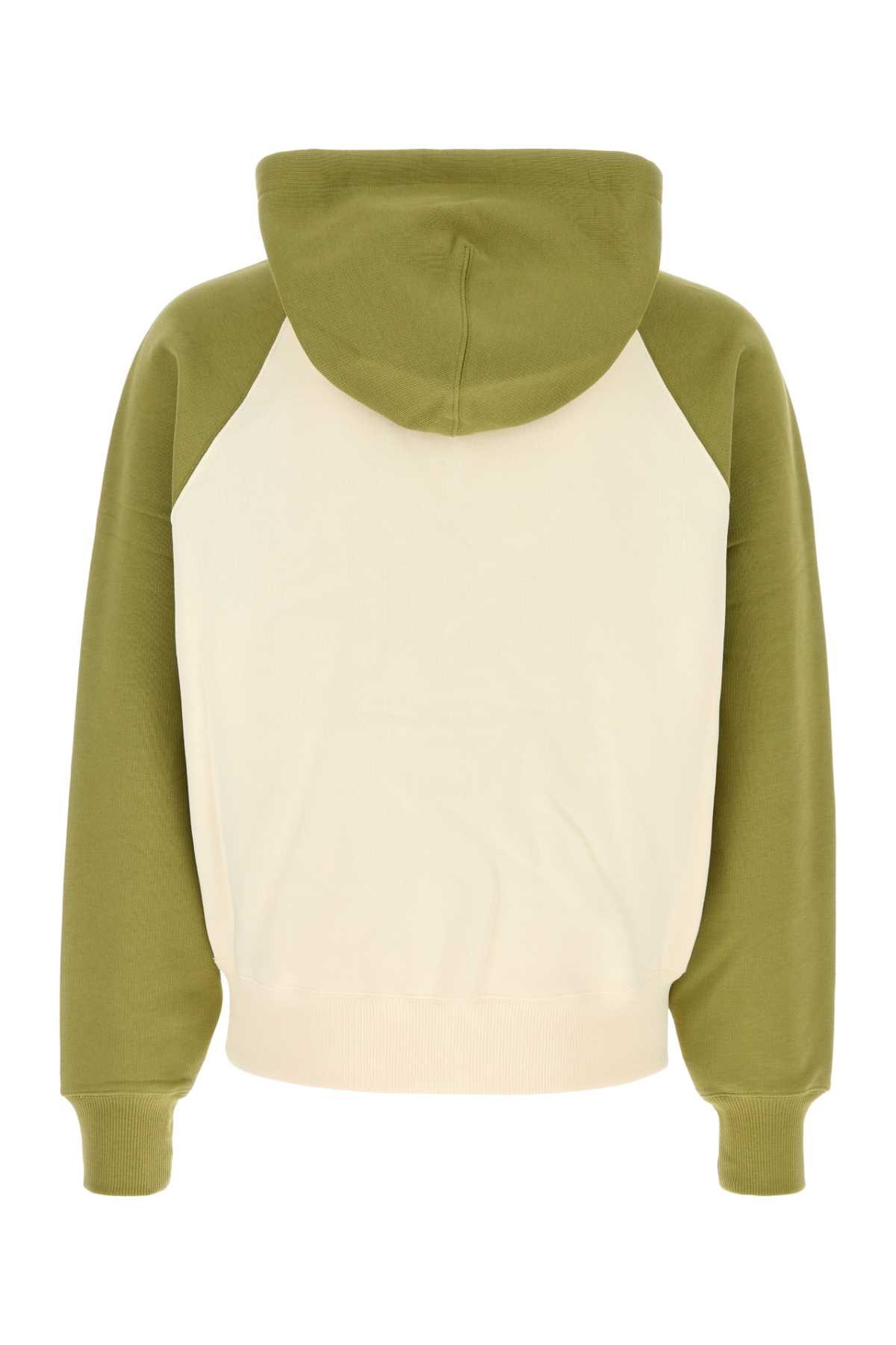 Two-tone cotton sweatshirt USW782747A041 (AMI Paris / スウェット・フーディー ) | AMI Paris (アミパリス)(1)
