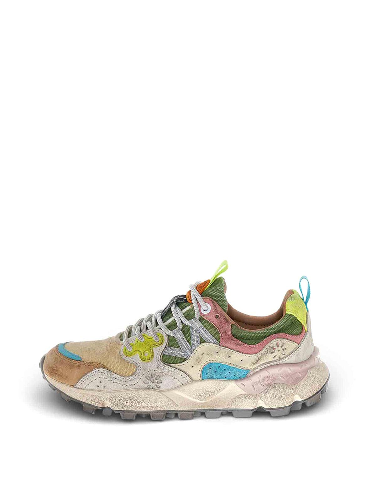 Beige sneakers 202E14 (Flower MOUNTAIN / スニーカー ) | Flower MOUNTAIN (フラワーマウンテン)