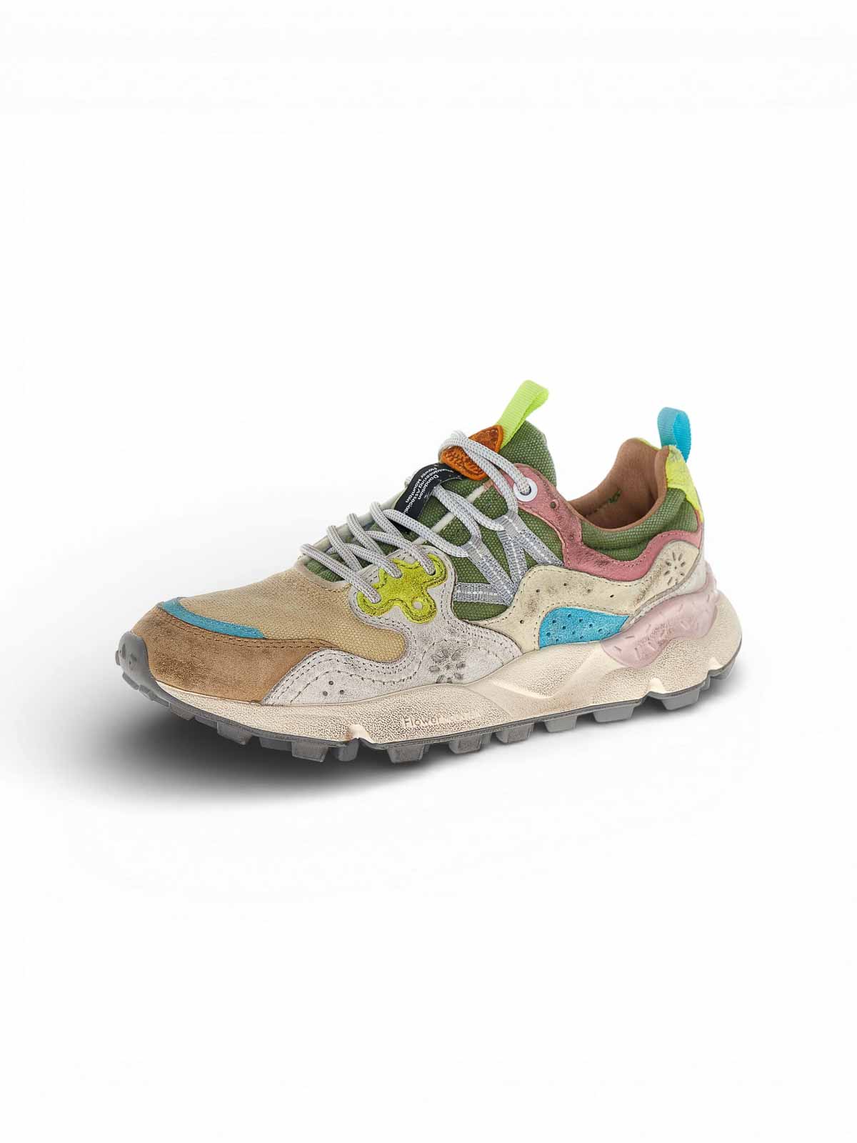 Beige sneakers 202E14 (Flower MOUNTAIN / スニーカー ) | Flower MOUNTAIN (フラワーマウンテン)(1)