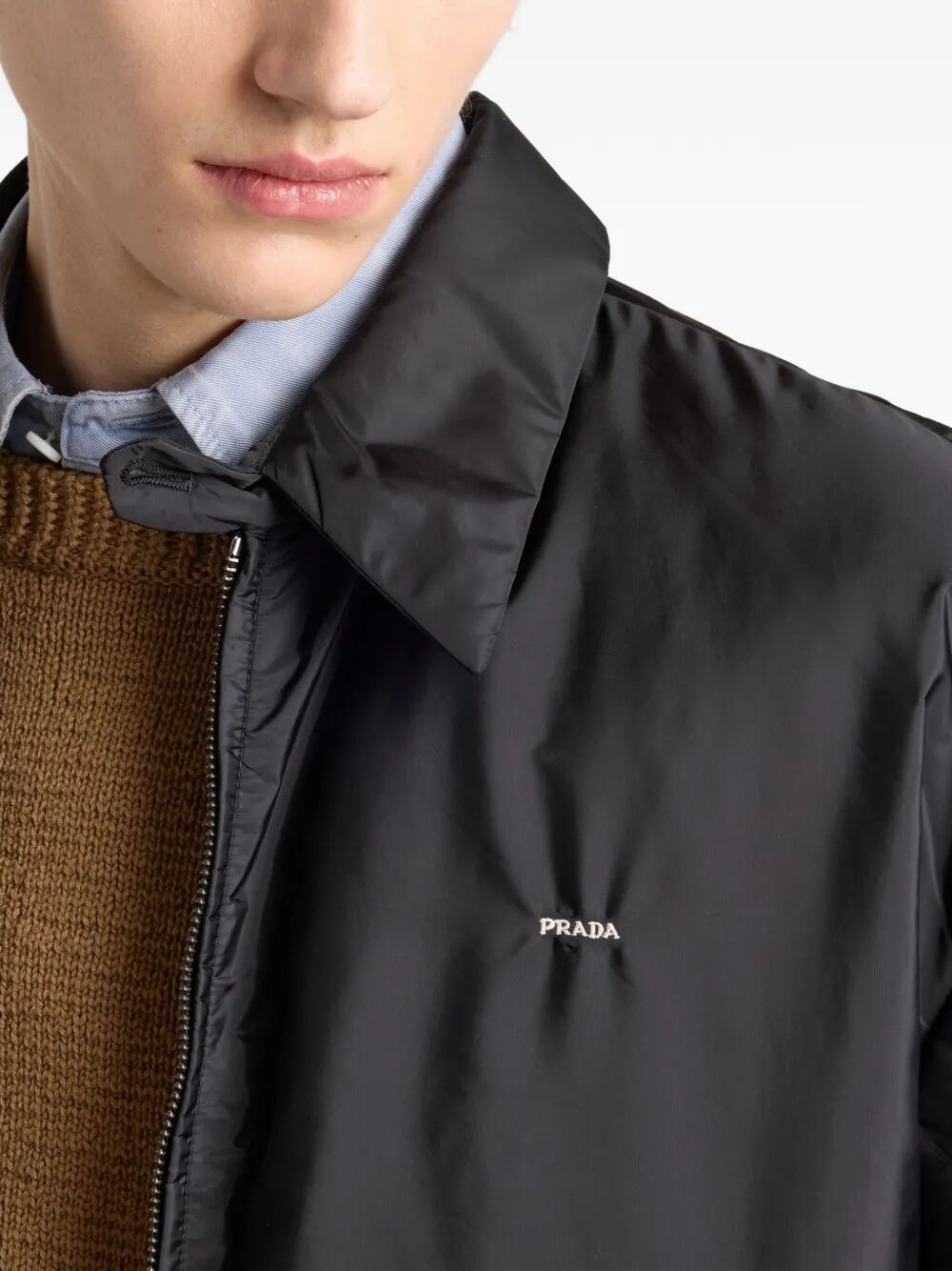 WASHED GABARDINE VINTAGE-EFFECT SHIRT GEC115SOOO18PFF0E1Y (Prada / シャツ・ブラウス ) | Prada (プラダ)(2)