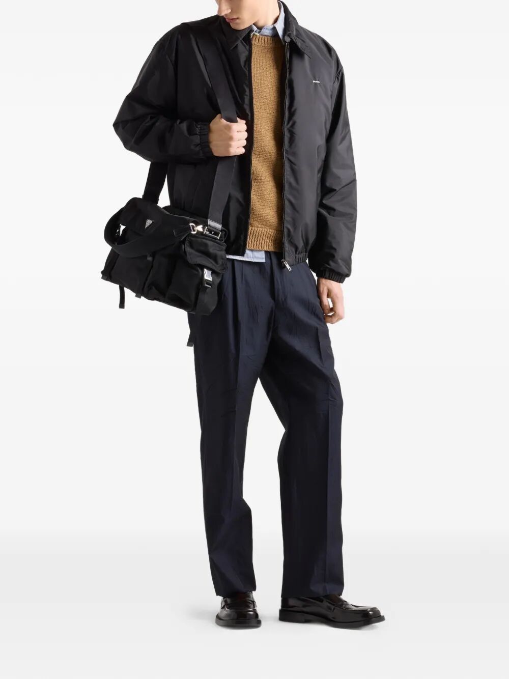 WASHED GABARDINE VINTAGE-EFFECT SHIRT GEC115SOOO18PFF0E1Y (Prada / シャツ・ブラウス ) | Prada (プラダ)(4)