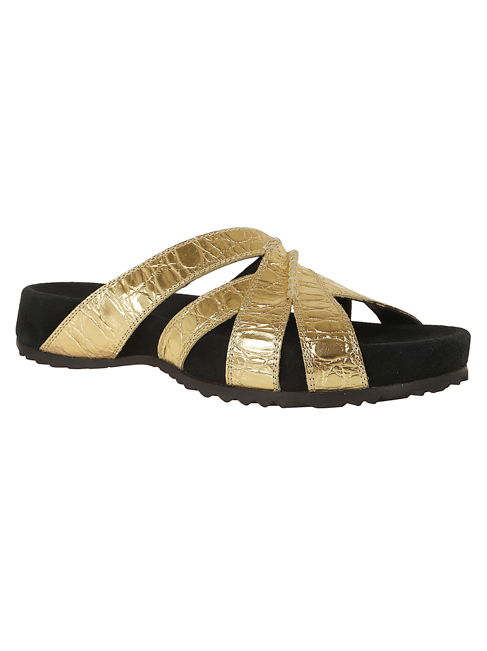 Leather Braided Slippers di Dries Van Noten 2610117690597954 (Dries Van Noten / サンダル ) | Dries Van Noten (ドリスヴァンノッテン)(1)