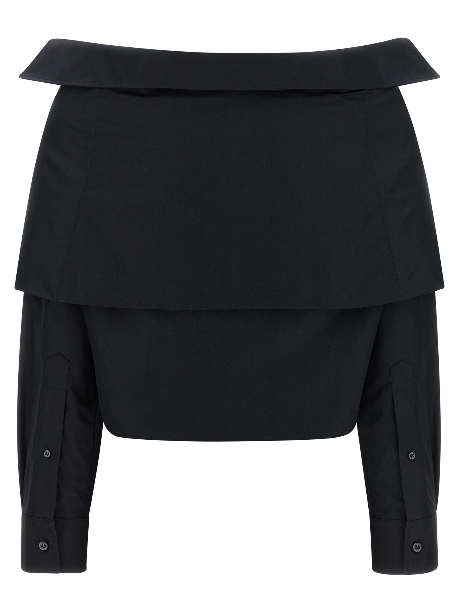 Crop shirt off the shoulder 872123TUM201000 (Balenciaga / シャツ・ブラウス ) | Balenciaga (バレンシアガ)(1)