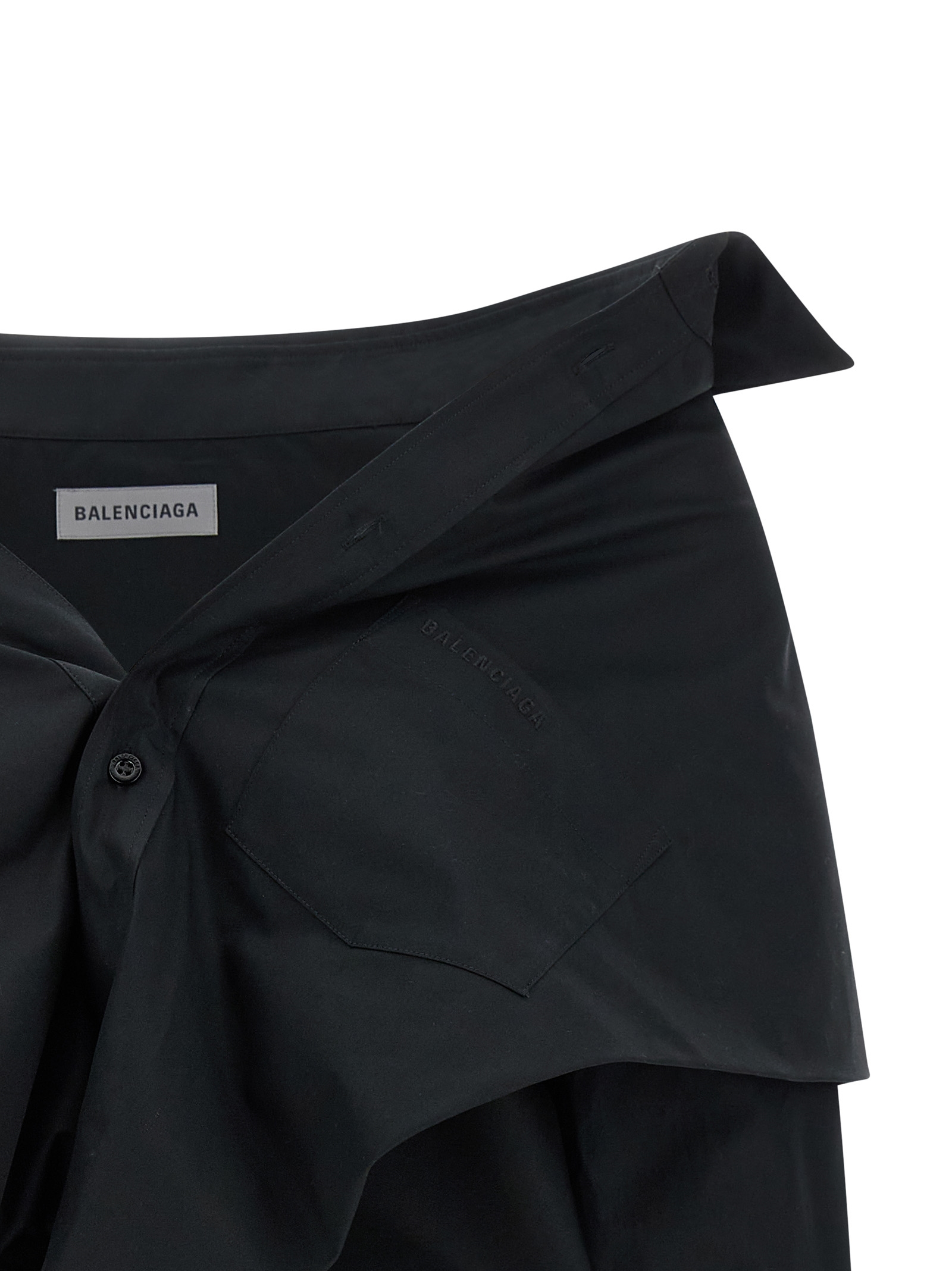 Crop shirt off the shoulder 872123TUM201000 (Balenciaga / シャツ・ブラウス ) | Balenciaga (バレンシアガ)(2)