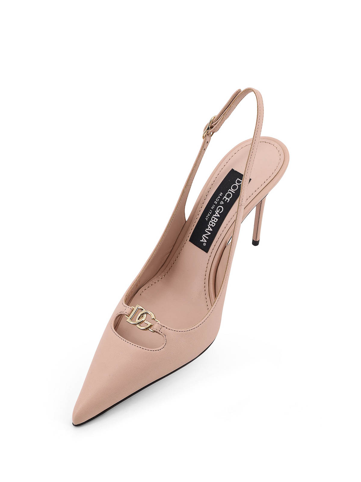 Leather pumps with metal DG logo CG1022A195380095 (Dolce & Gabbana / パンプス・ハイヒール ) | Dolce & Gabbana (ドルチェガッバーナ)(3)