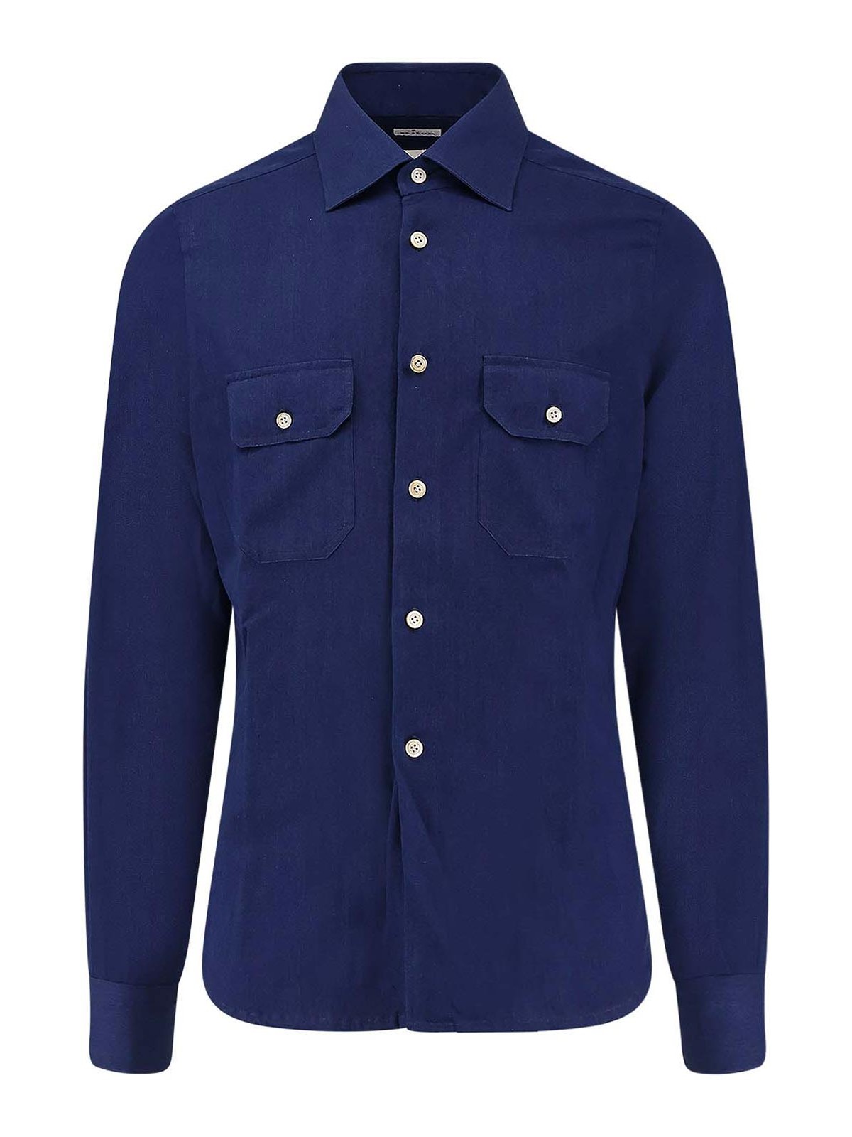 Cotton shirt with stitched profiles UCWMH0969501 (Kiton / シャツ・ブラウス ) | Kiton (キートン)