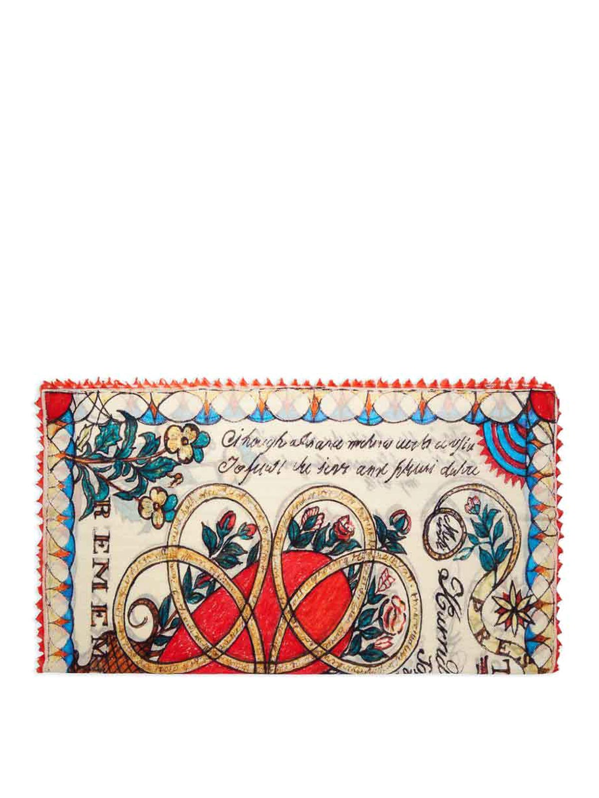 Cotton And Silk Blend Mara Scarf With Print E26100299380 (Faliero Sarti / スカーフ・マフラー ) | Faliero Sarti (ファリエロ サルティ)